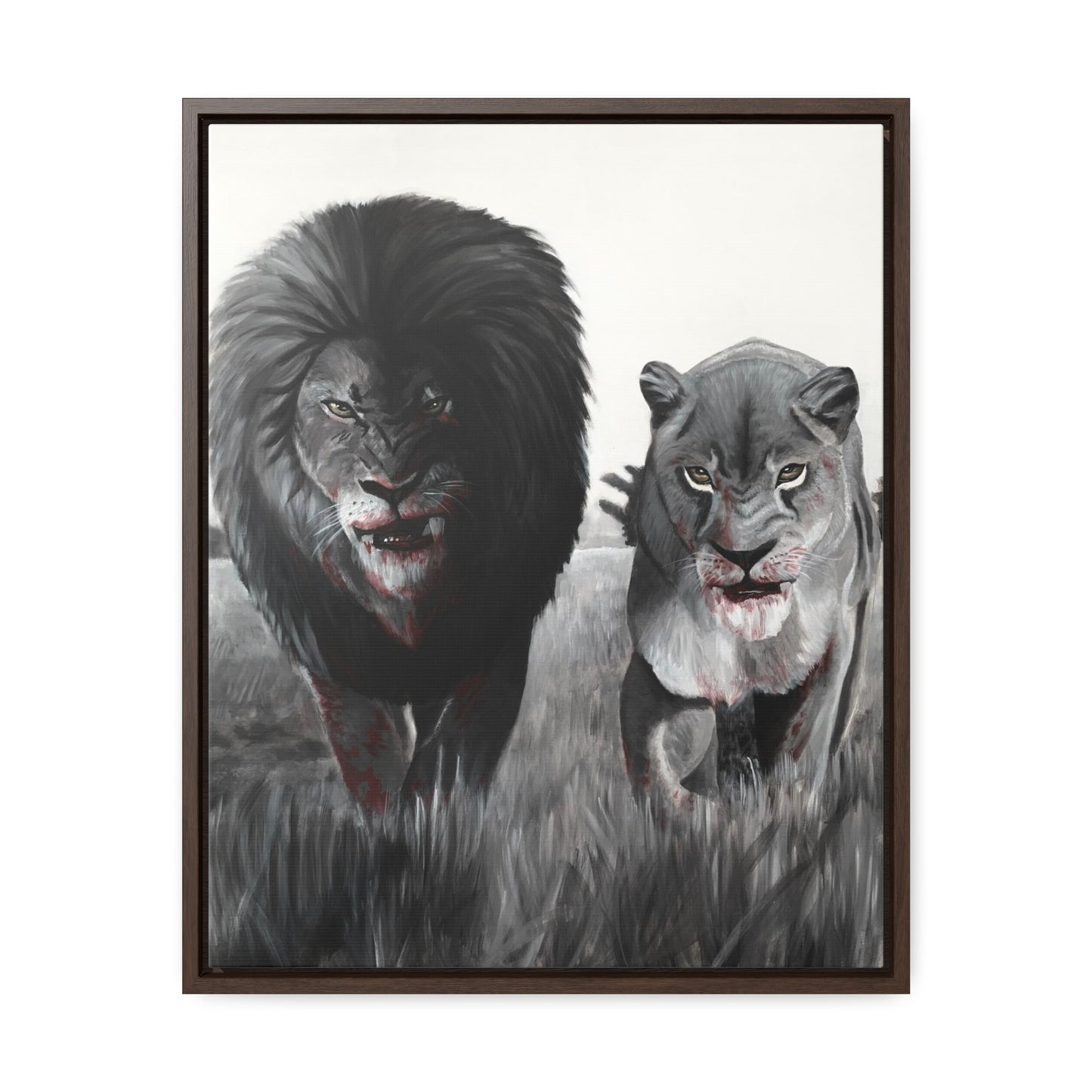 King and Queen | Framed Canvas Print | Art Collectable