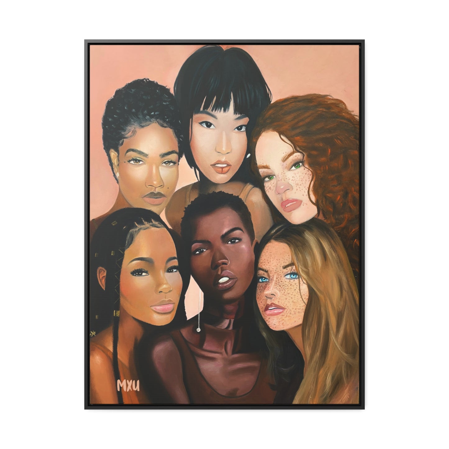 Sisters beside Me | Framed Canvas Print | Fine Art Collectable