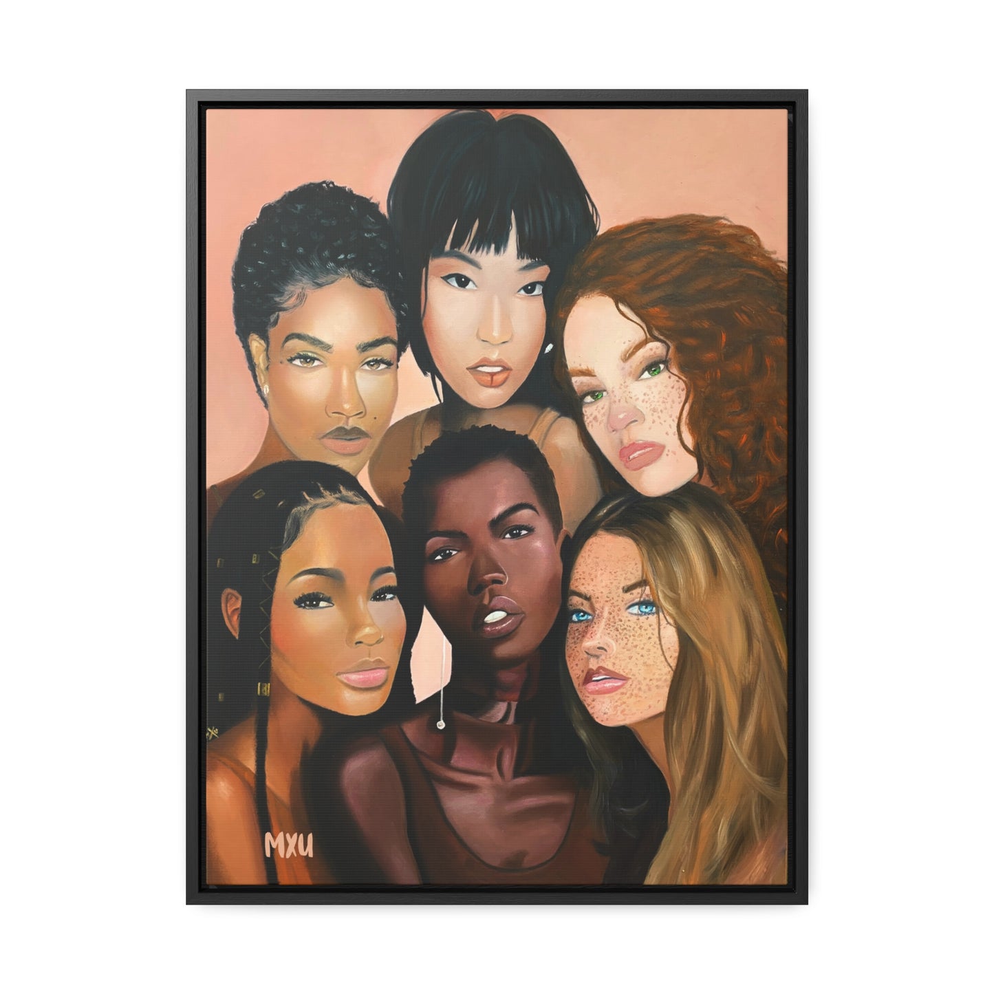 Sisters beside Me | Framed Canvas Print | Fine Art Collectable