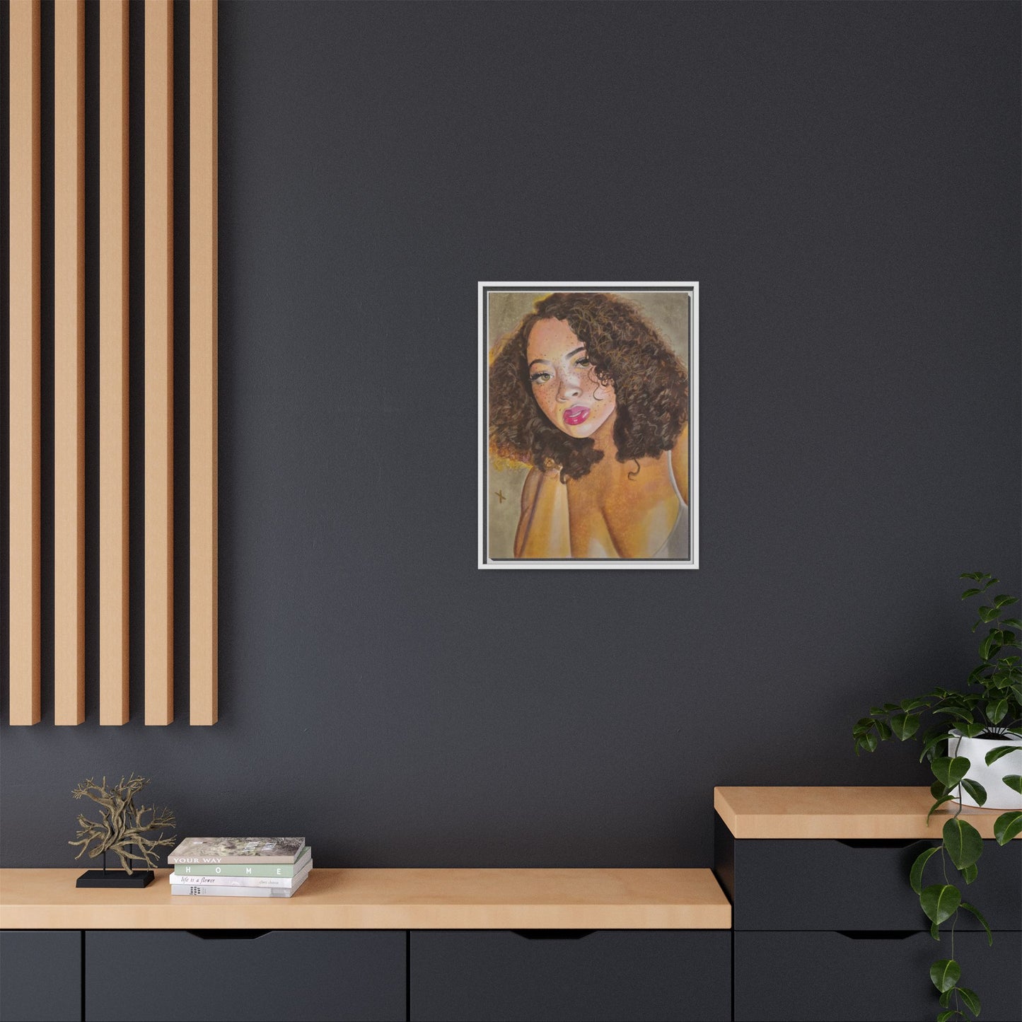 Matte Canvas, Framed (Multi-color)