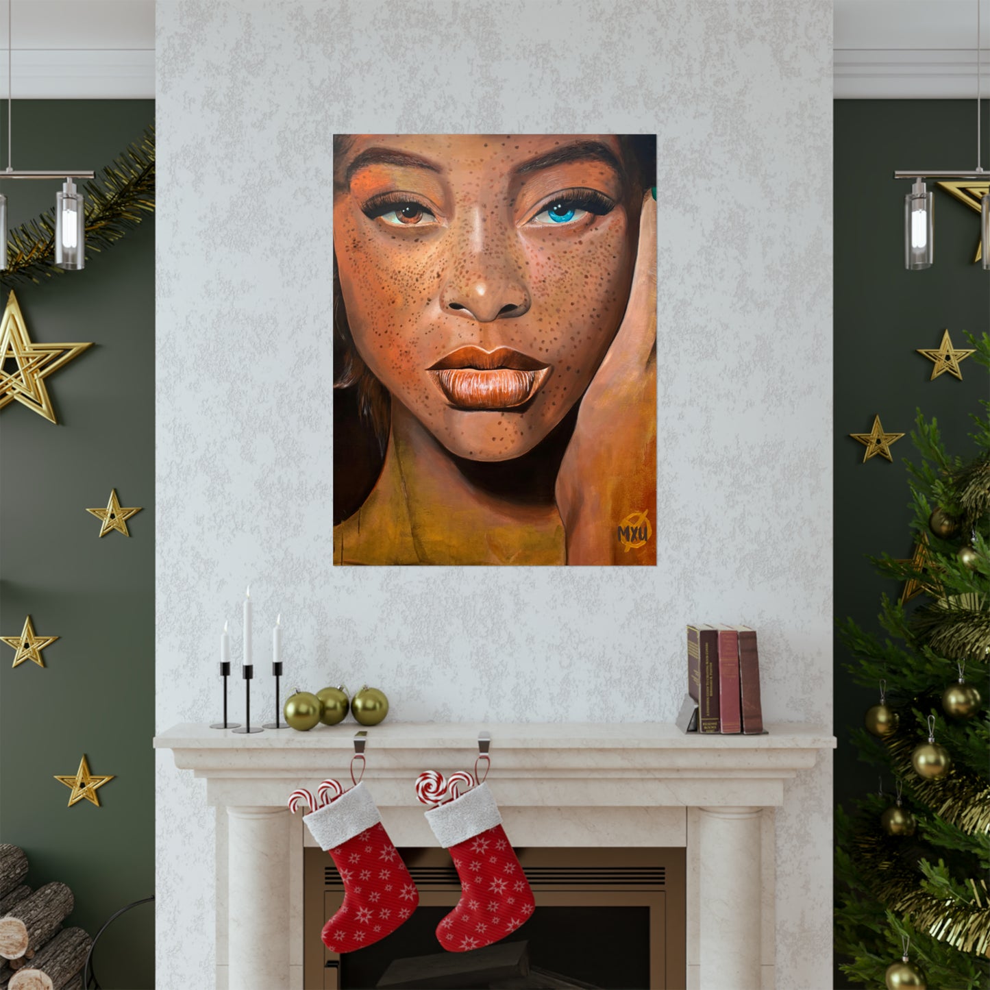 Freckle-Face Painting | Matte Vertical Posters