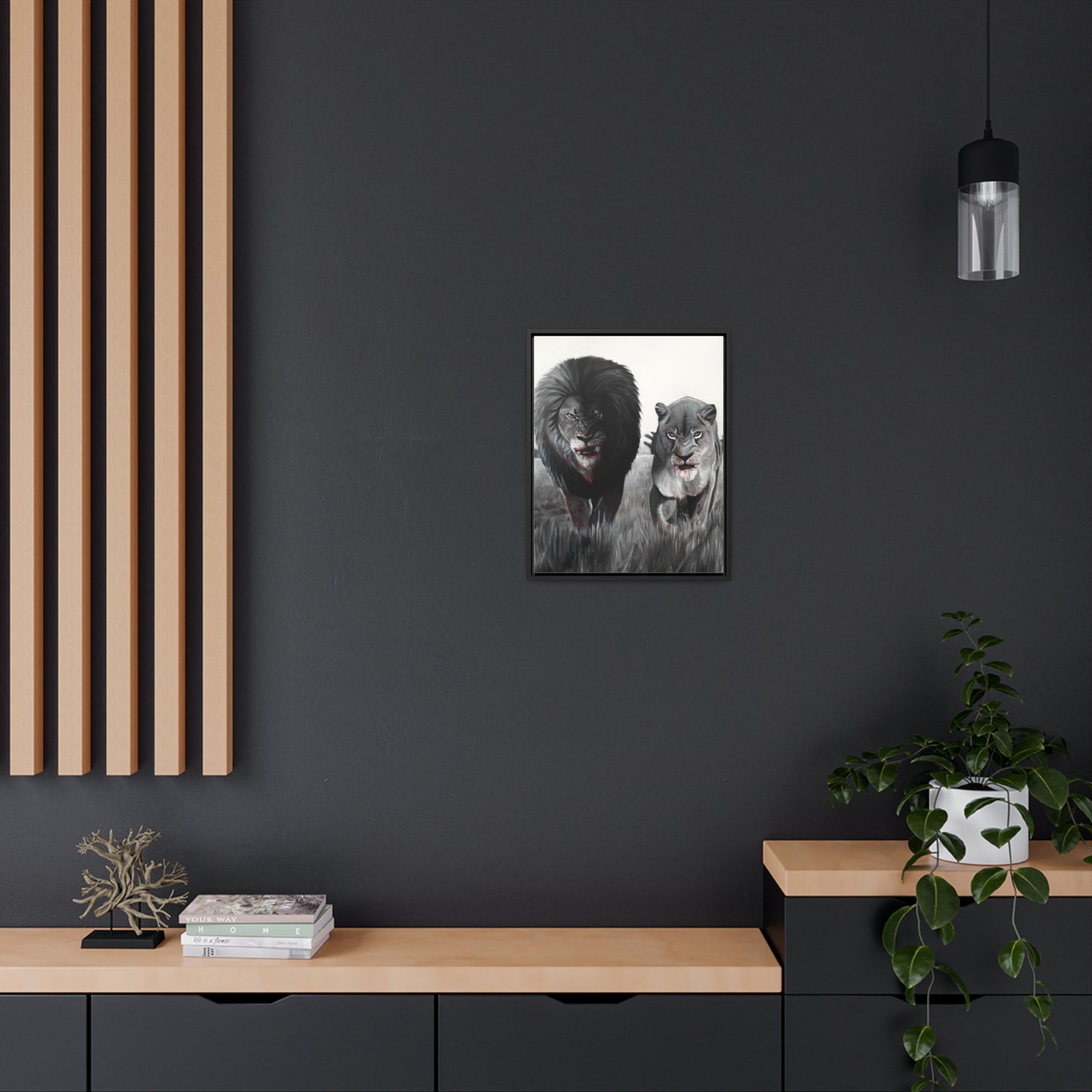 King and Queen | Framed Canvas Print | Art Collectable