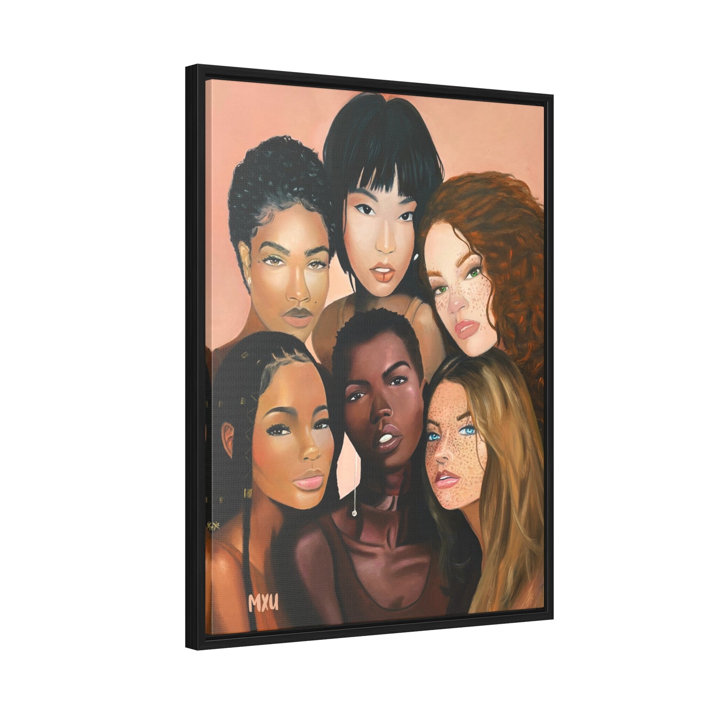 Sisters beside Me | Framed Canvas Print | Fine Art Collectable