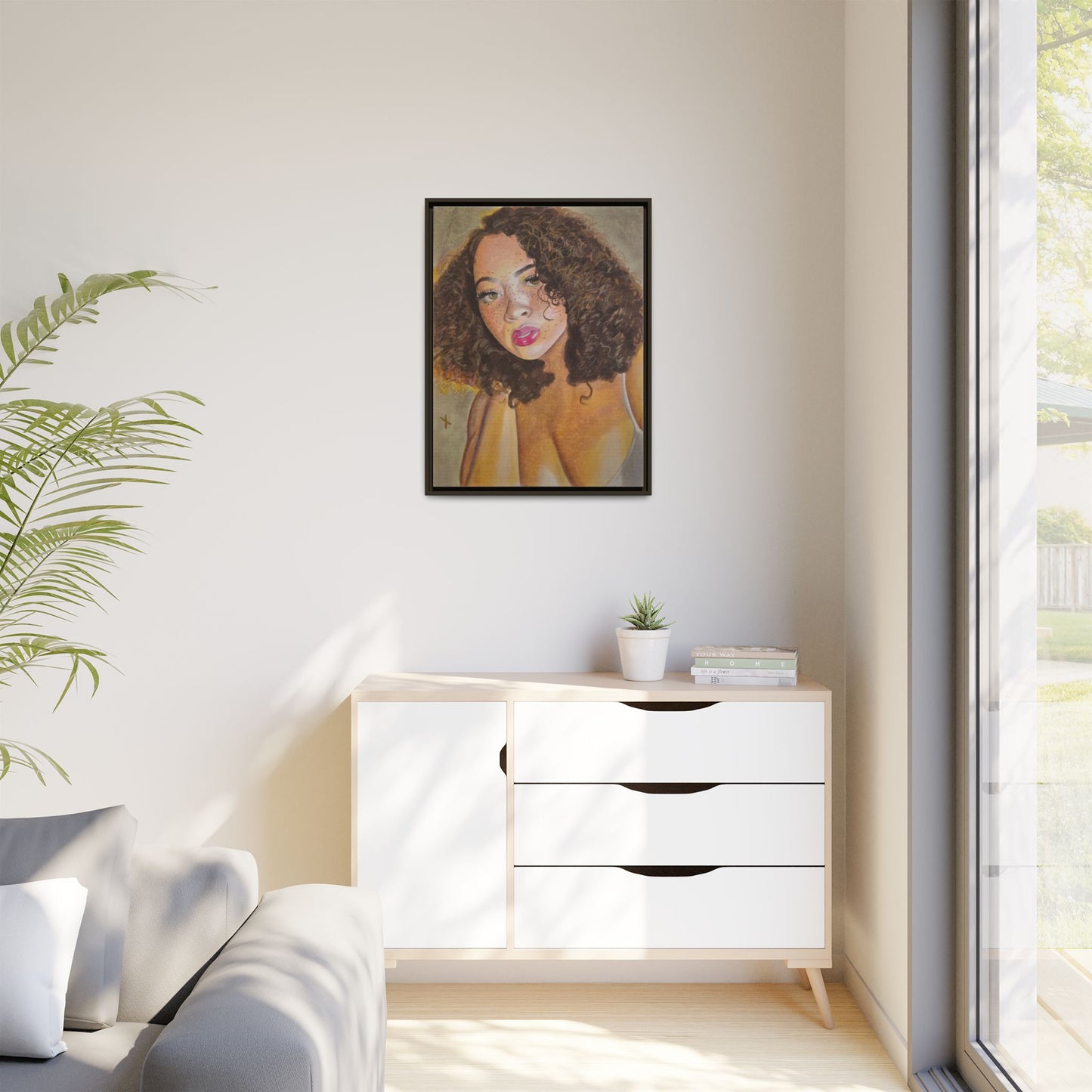 Matte Canvas, Framed (Multi-color)