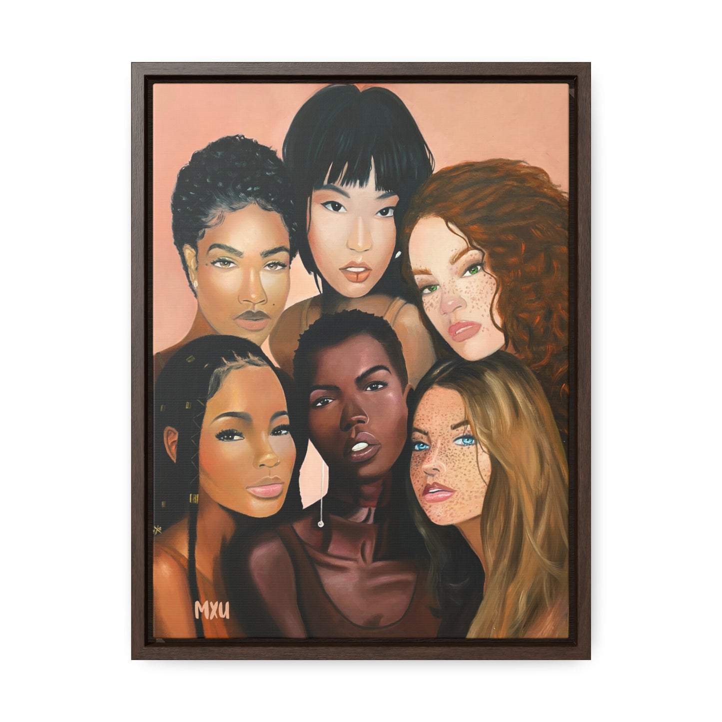 Sisters beside Me | Framed Canvas Print | Fine Art Collectable