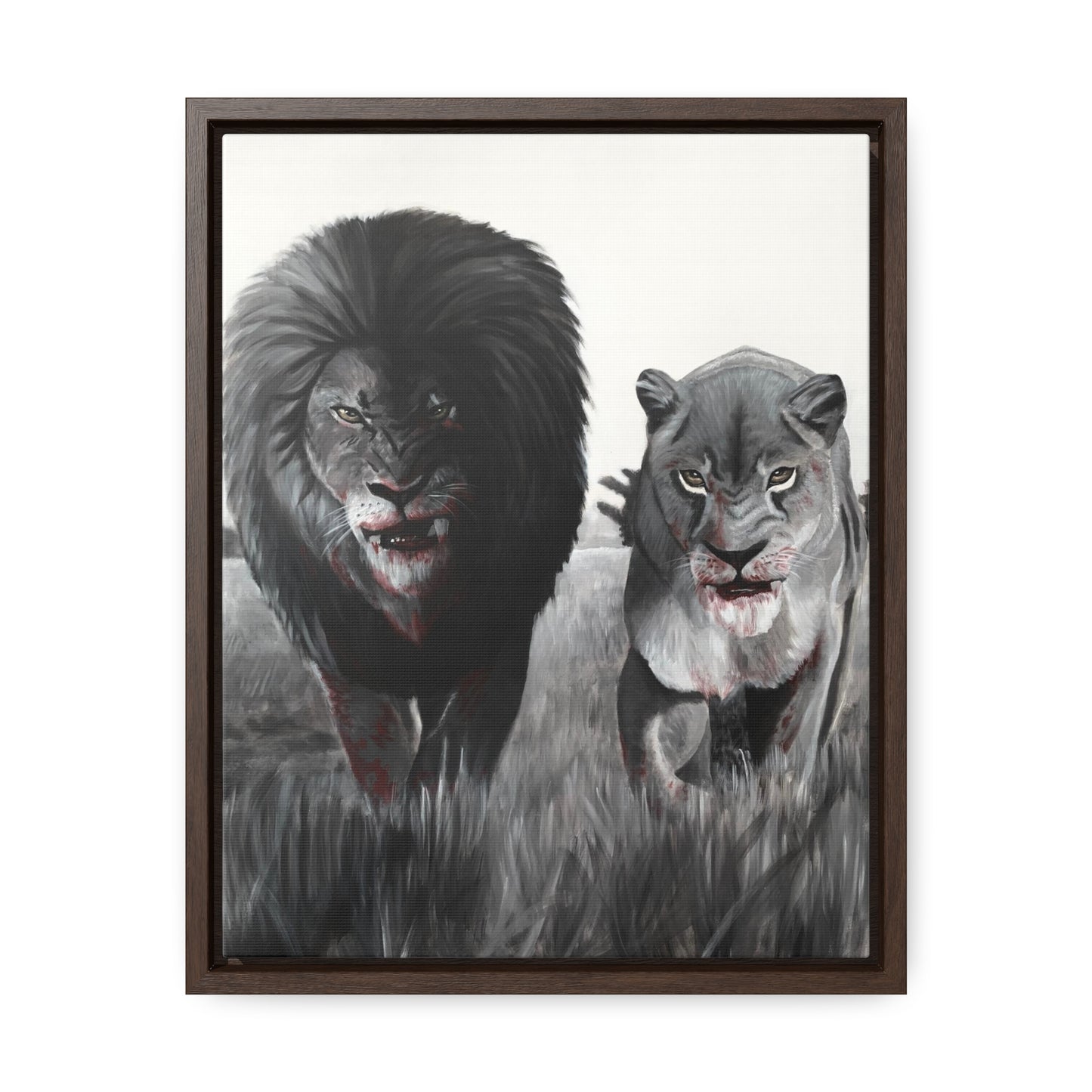 King and Queen | Framed Canvas Print | Art Collectable