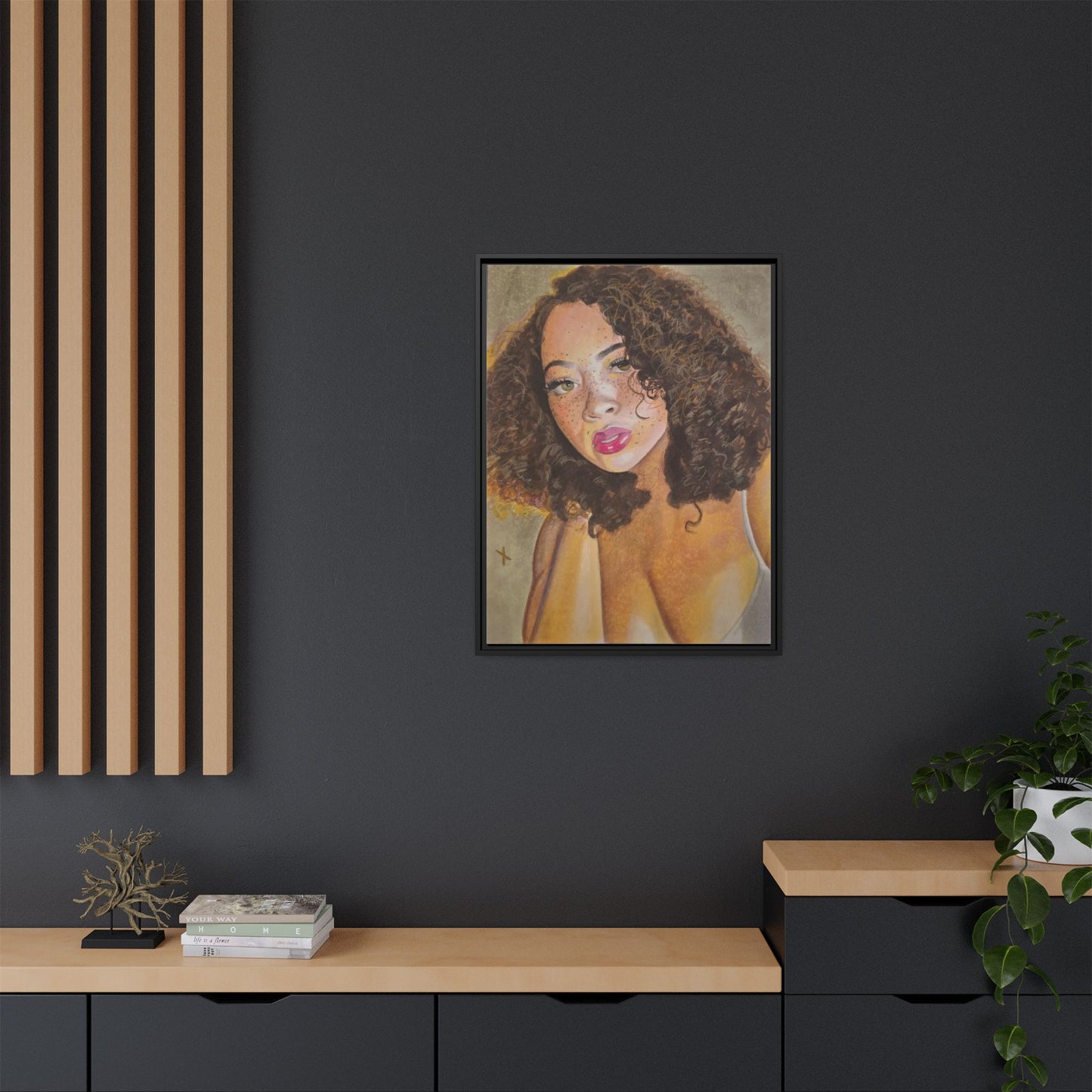 Matte Canvas, Framed (Multi-color)