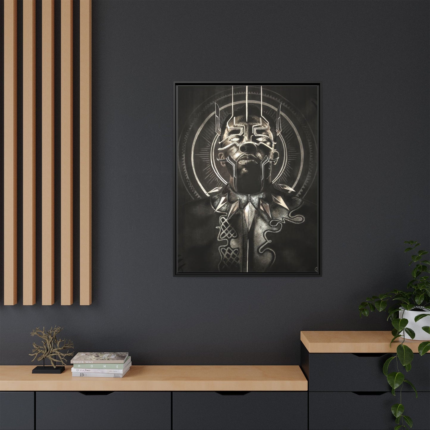 Matte Canvas, Framed (Multi-color)