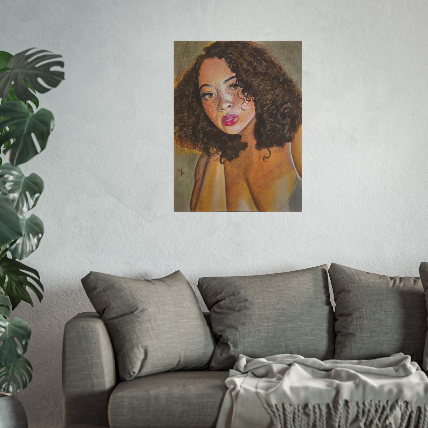 Freckle face on Fine Art Poster - Vibrant Wall Decor for Stylish Spaces