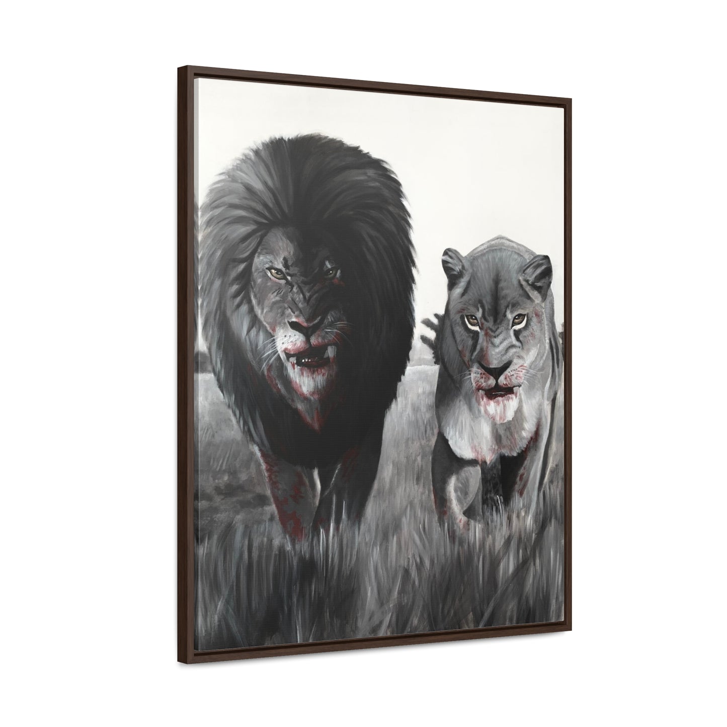 King and Queen | Framed Canvas Print | Art Collectable