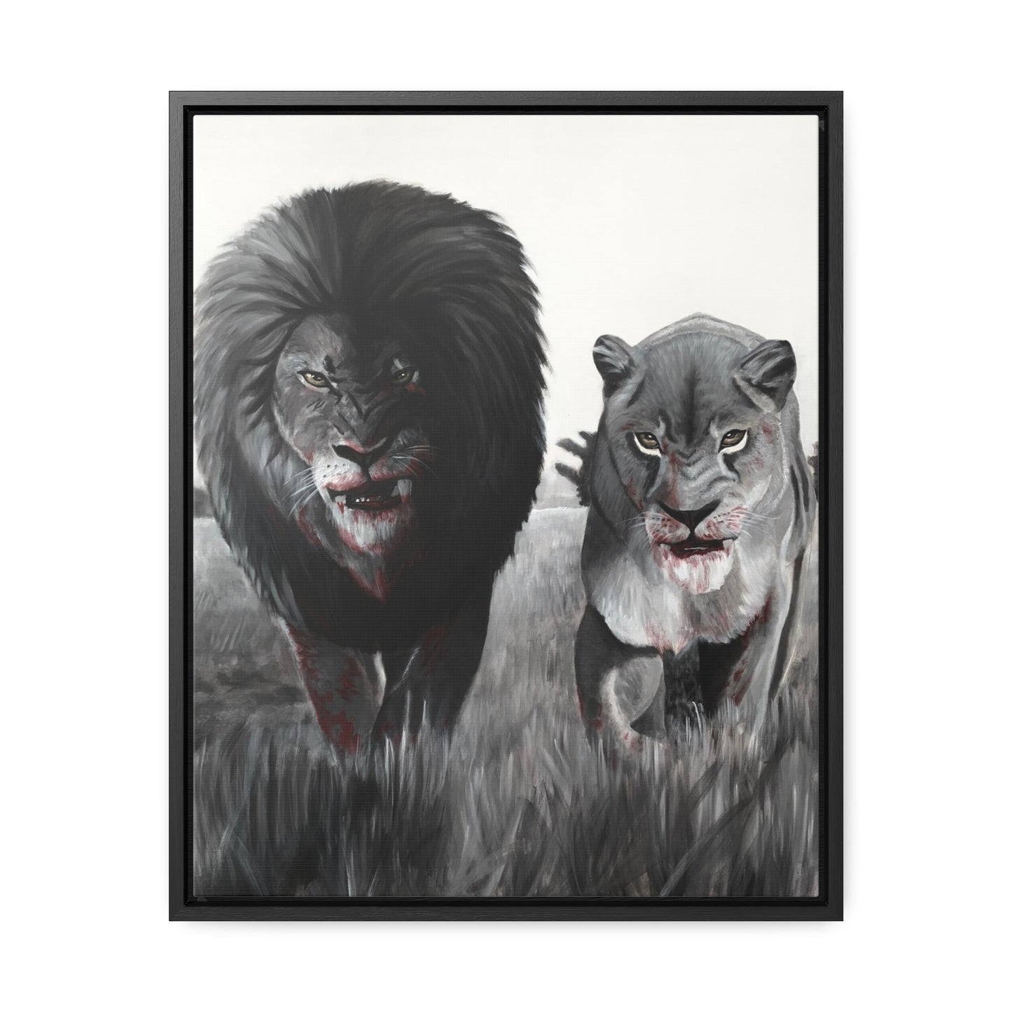 King and Queen | Framed Canvas Print | Art Collectable