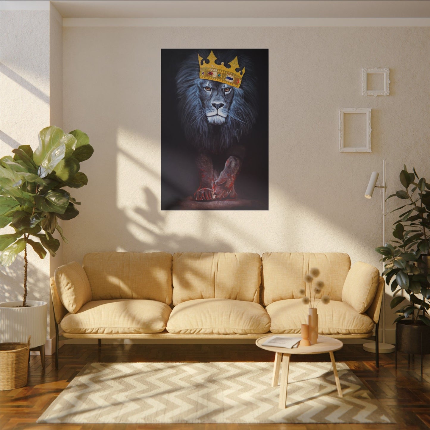 Majestic Lion Canvas Print, Animal Art Wall Decor, Unique Gift for Animal Lovers, Home Decor, Birthday Present, Office Artwork