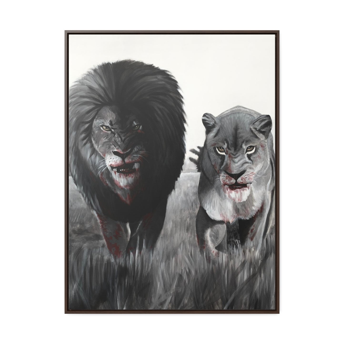 King and Queen | Framed Canvas Print | Art Collectable