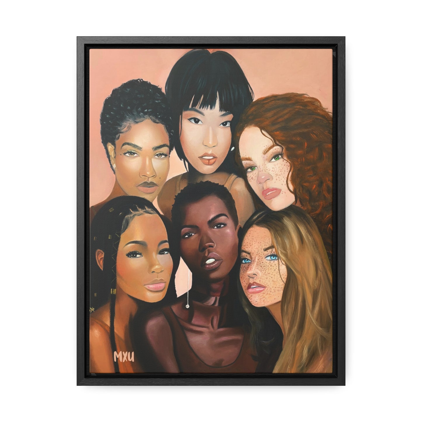 Sisters beside Me | Framed Canvas Print | Fine Art Collectable