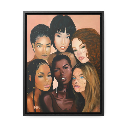 Sisters beside Me | Framed Canvas Print | Fine Art Collectable