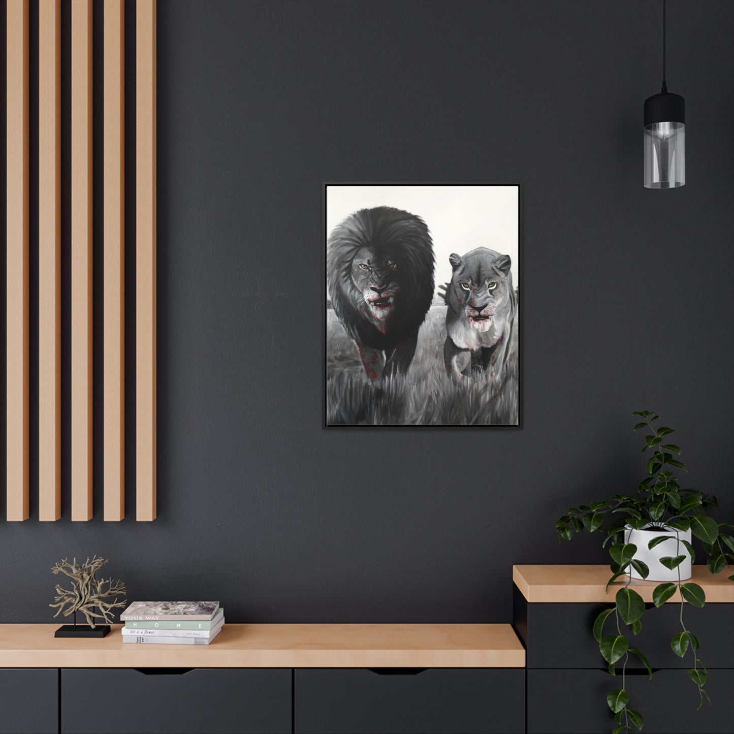 King and Queen | Framed Canvas Print | Art Collectable