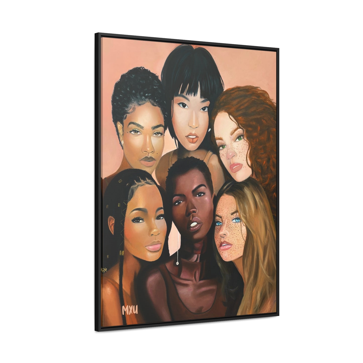 Sisters beside Me | Framed Canvas Print | Fine Art Collectable