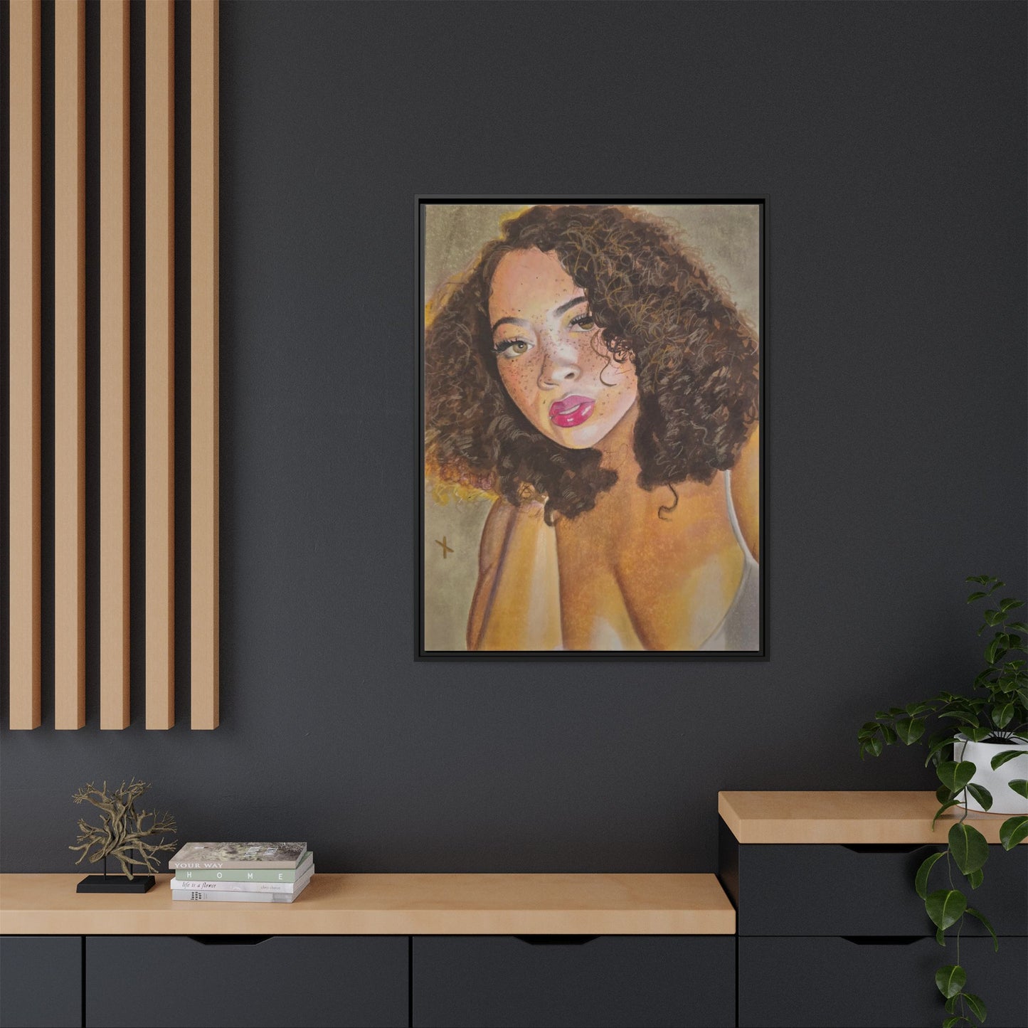 Matte Canvas, Framed (Multi-color)