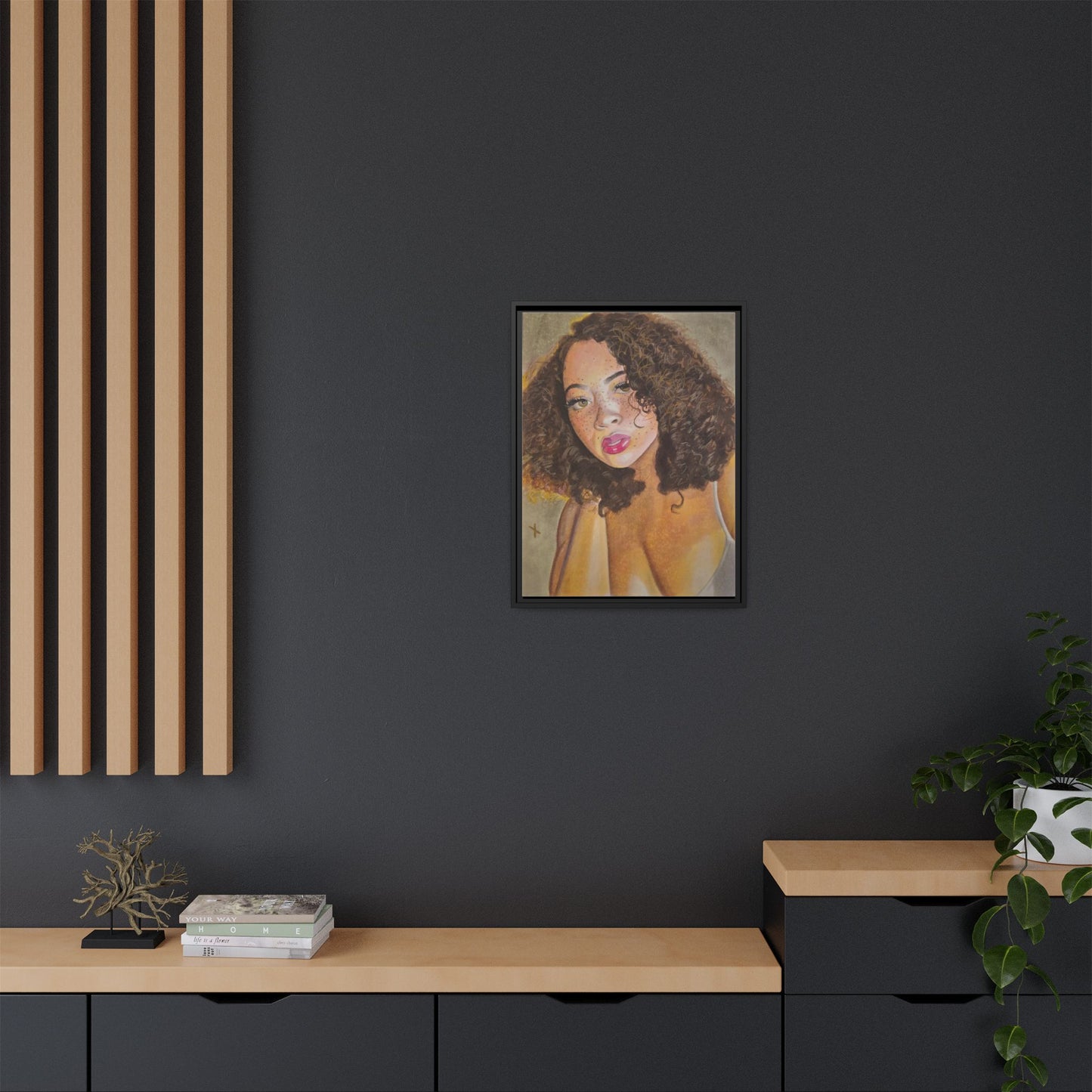 Matte Canvas, Framed (Multi-color)