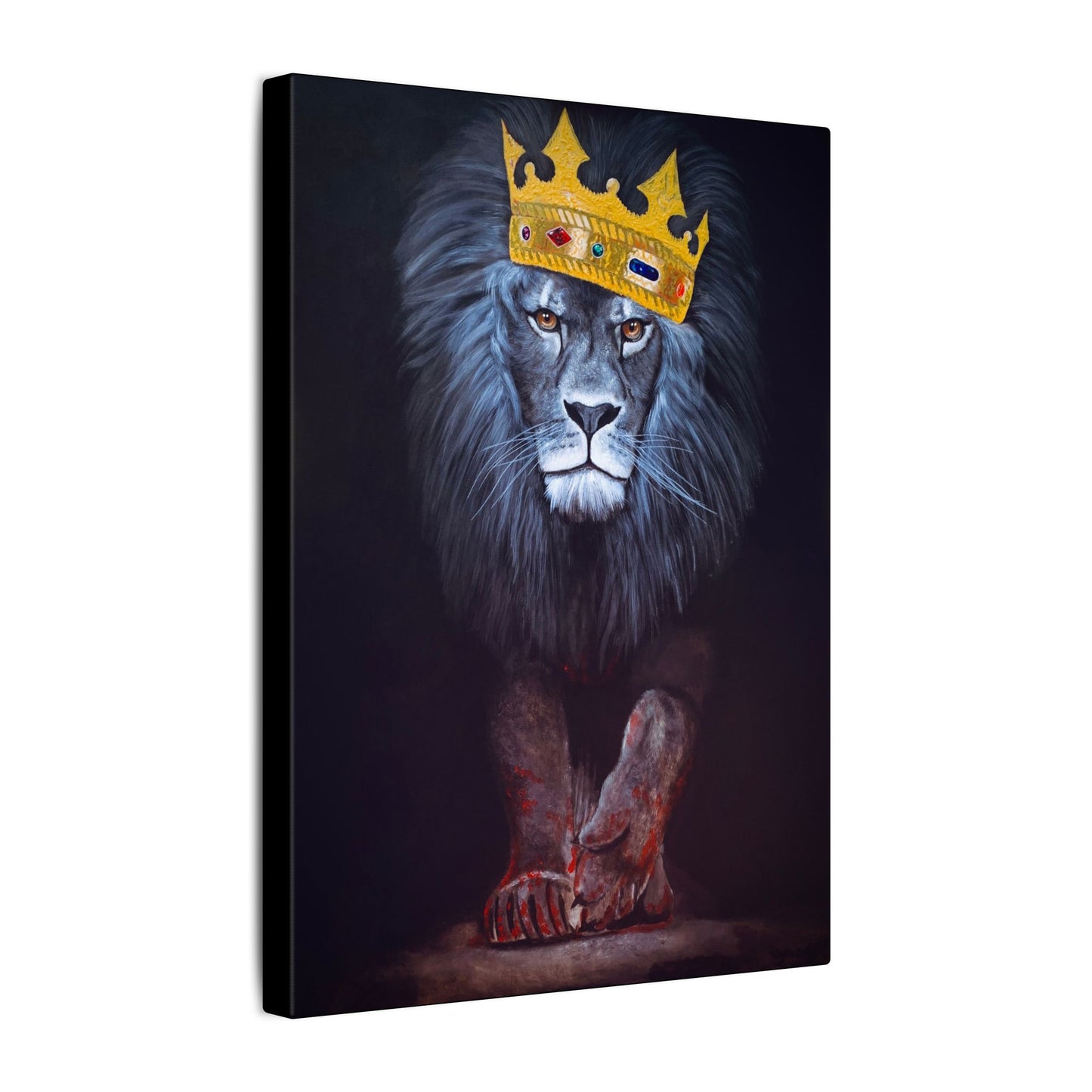 Majestic Lion Canvas Print, Animal Art Wall Decor, Unique Gift for Animal Lovers, Home Decor, Birthday Present, Office Artwork