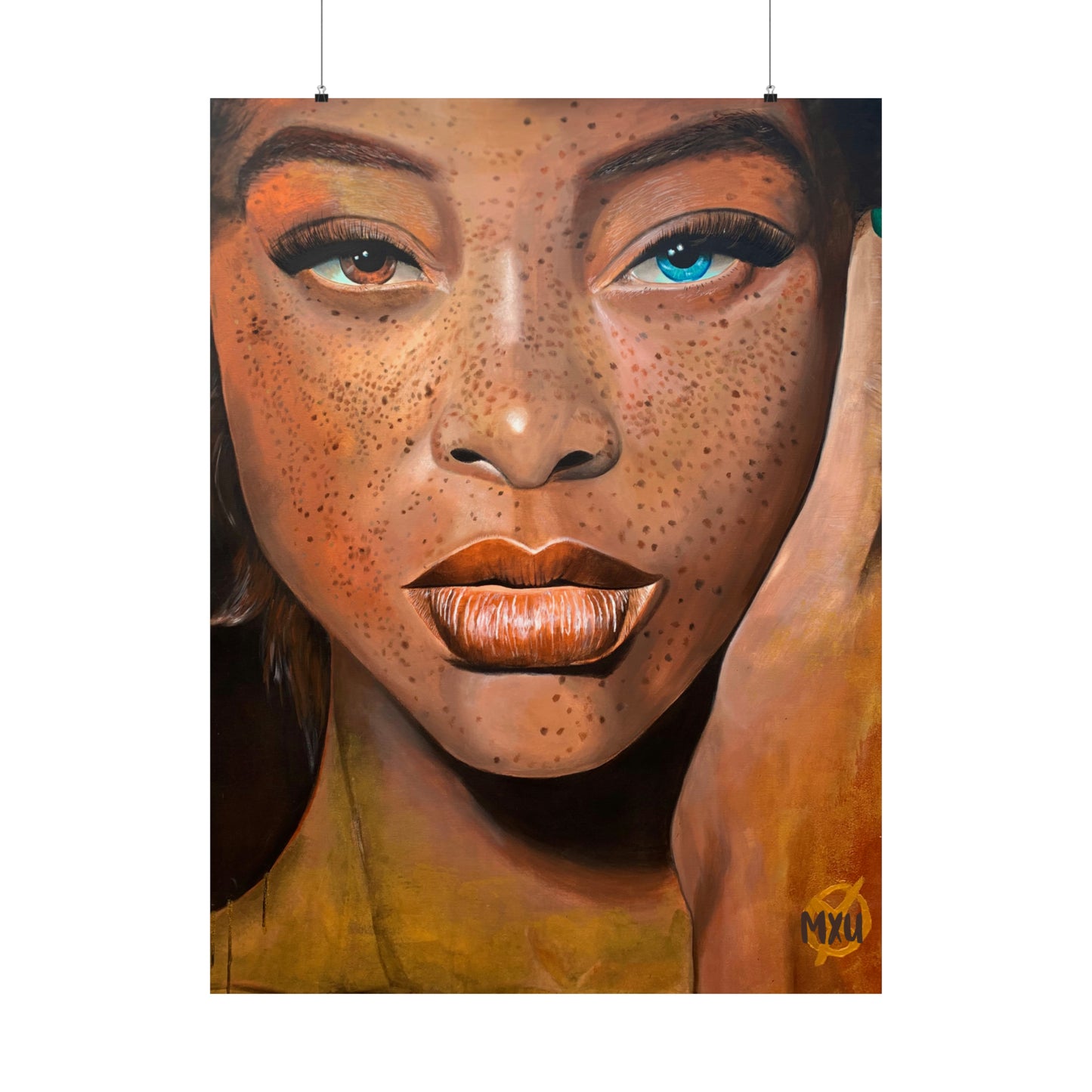 Freckle-Face Painting | Matte Vertical Posters