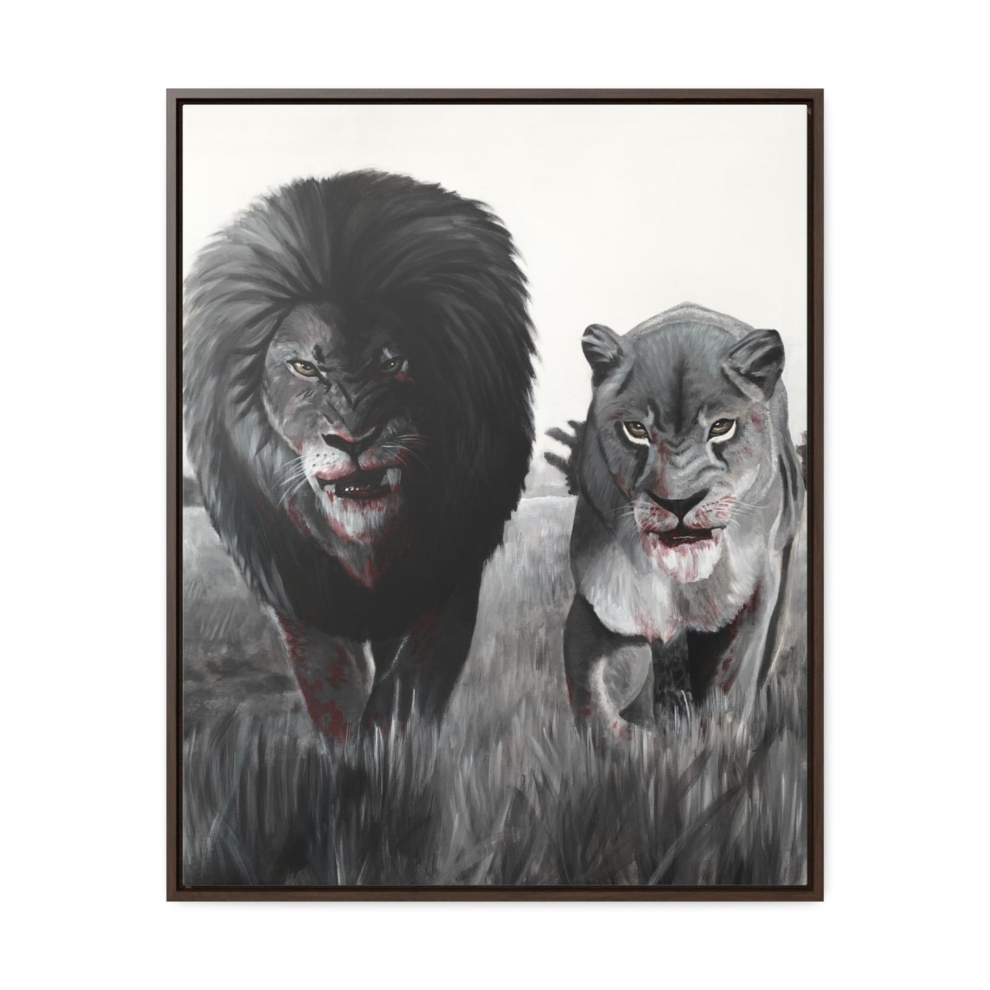 King and Queen | Framed Canvas Print | Art Collectable