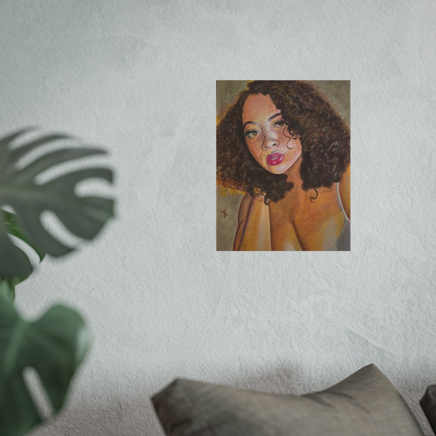 Freckle face on Fine Art Poster - Vibrant Wall Decor for Stylish Spaces