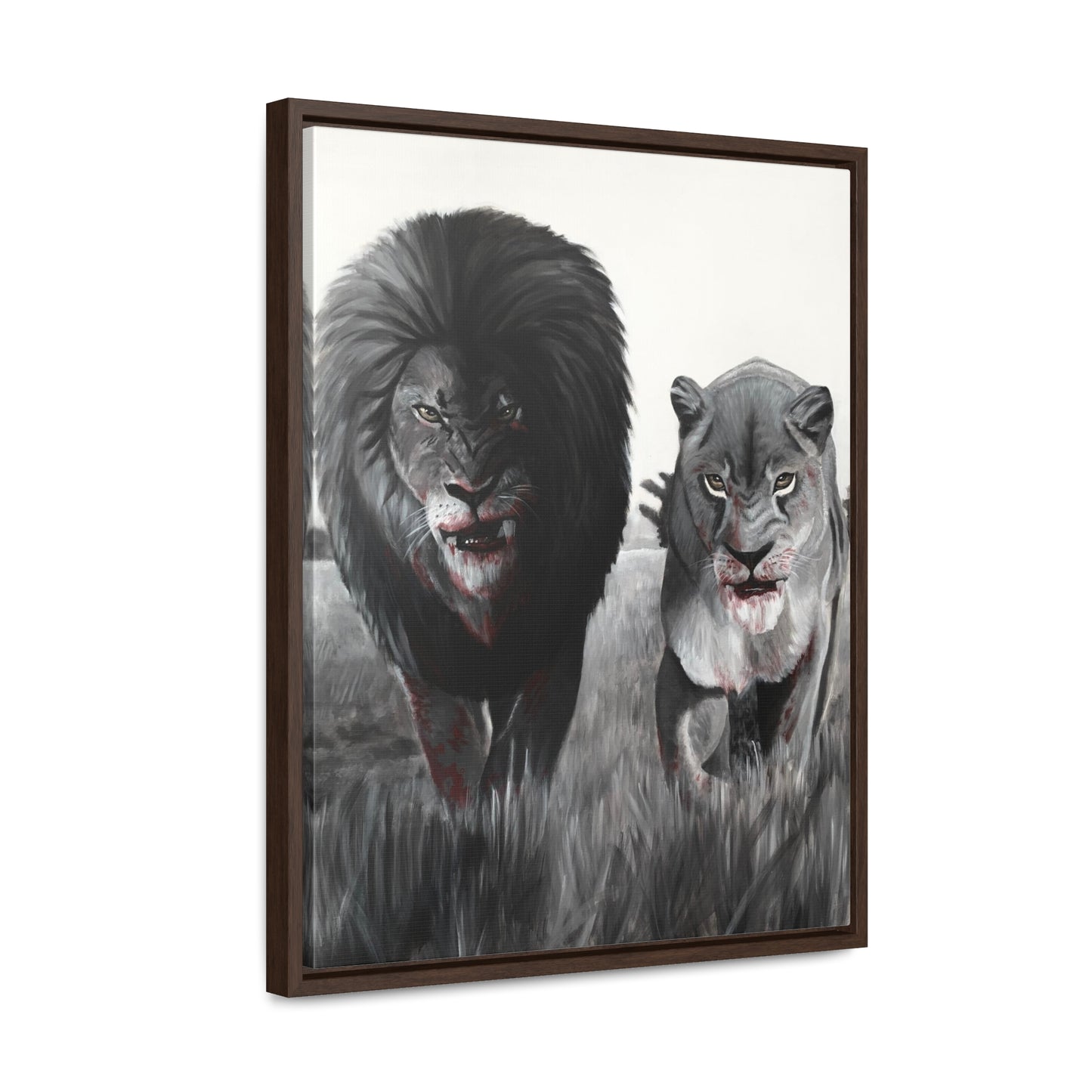 King and Queen | Framed Canvas Print | Art Collectable