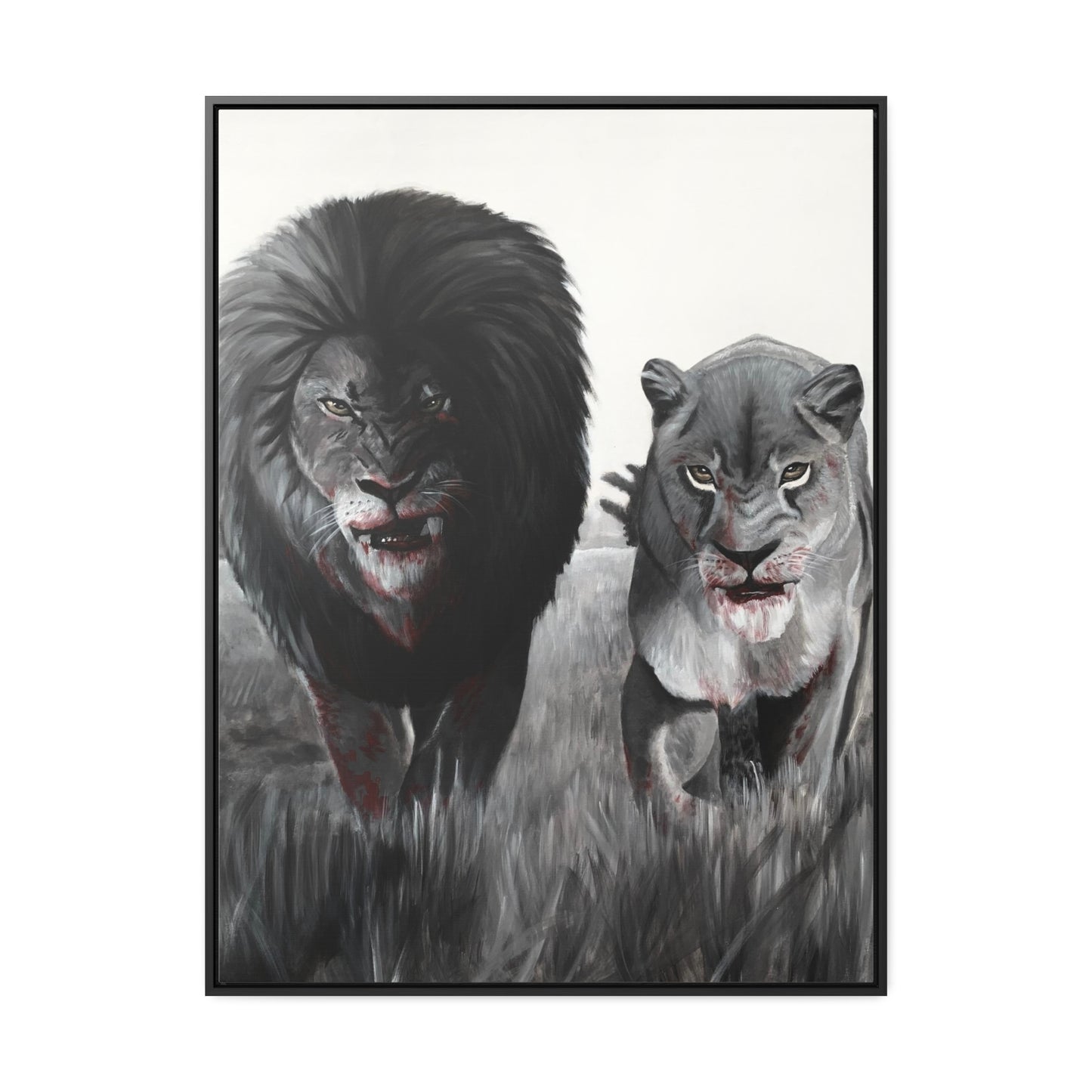 King and Queen | Framed Canvas Print | Art Collectable