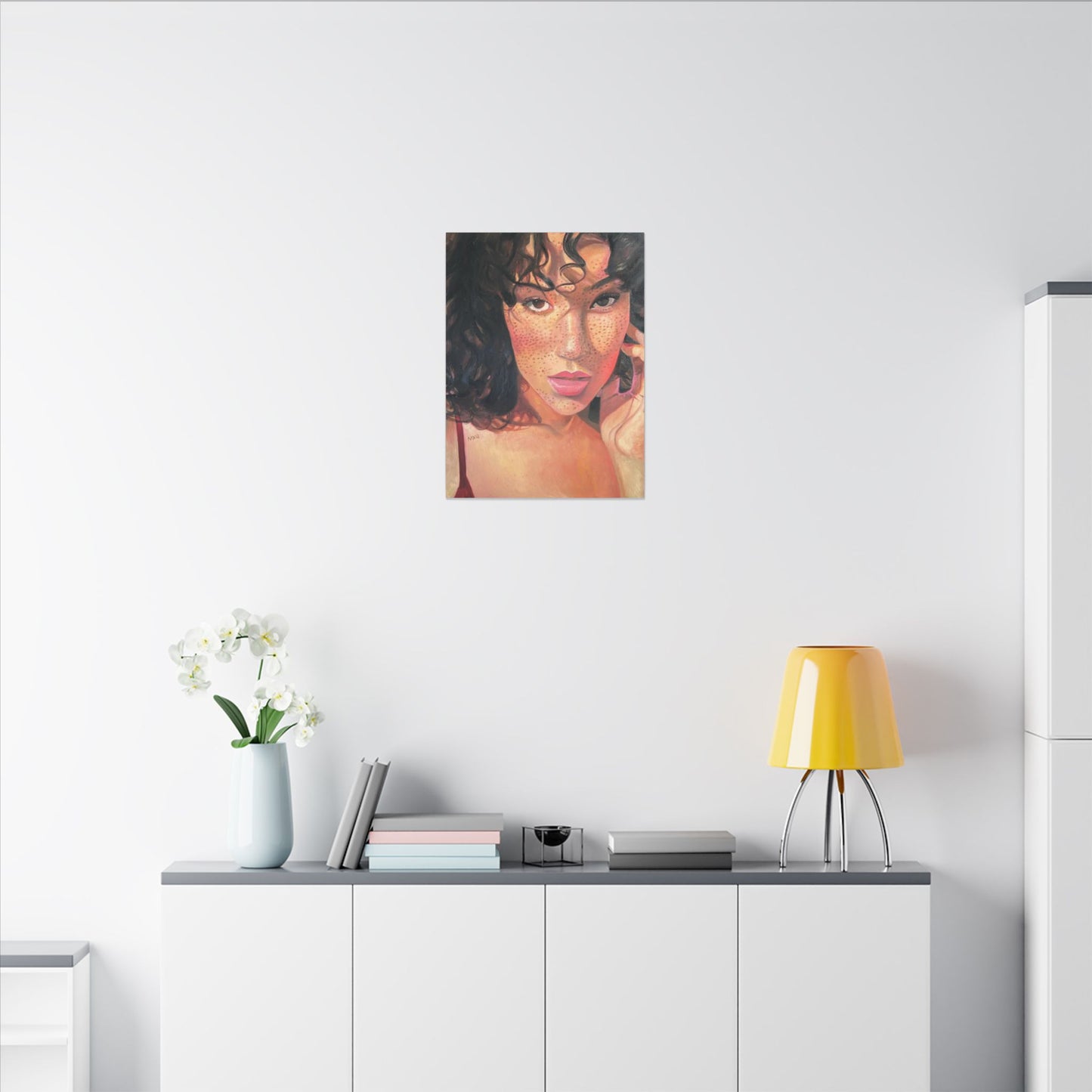 Canvas Wall Art - Beautiful Portrait, Home Décor, Gift for Her, Modern Artwork, Feminine Art