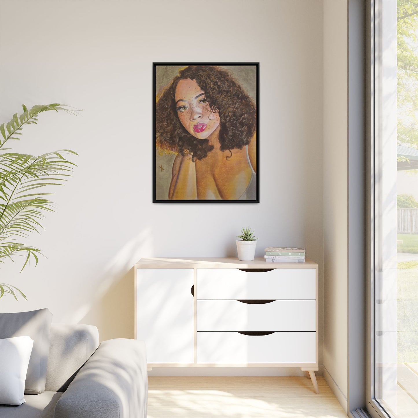 Matte Canvas, Framed (Multi-color)
