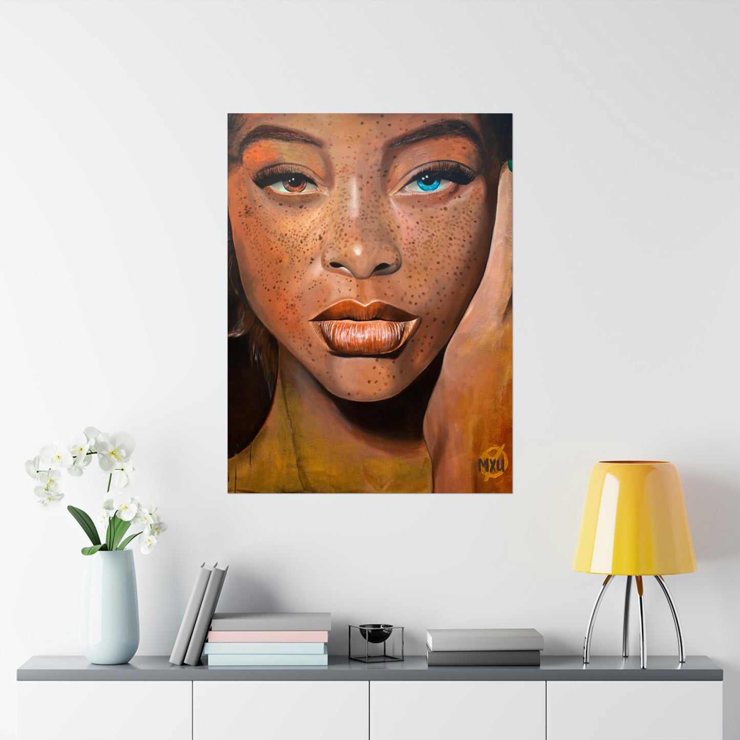 Freckle-Face Painting | Matte Vertical Posters