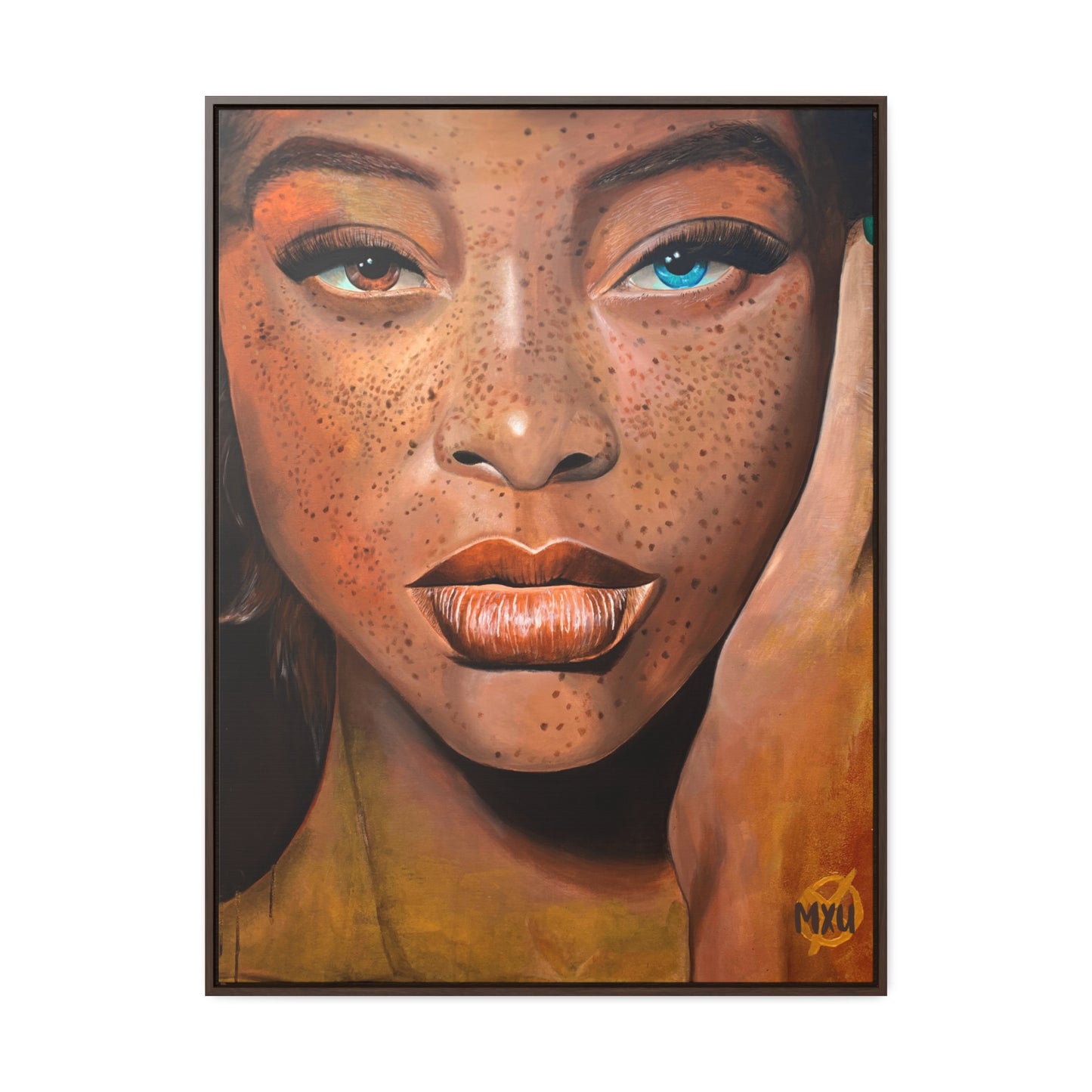“Freckled Beauty” Gallery Canvas Wraps, Vertical Frame