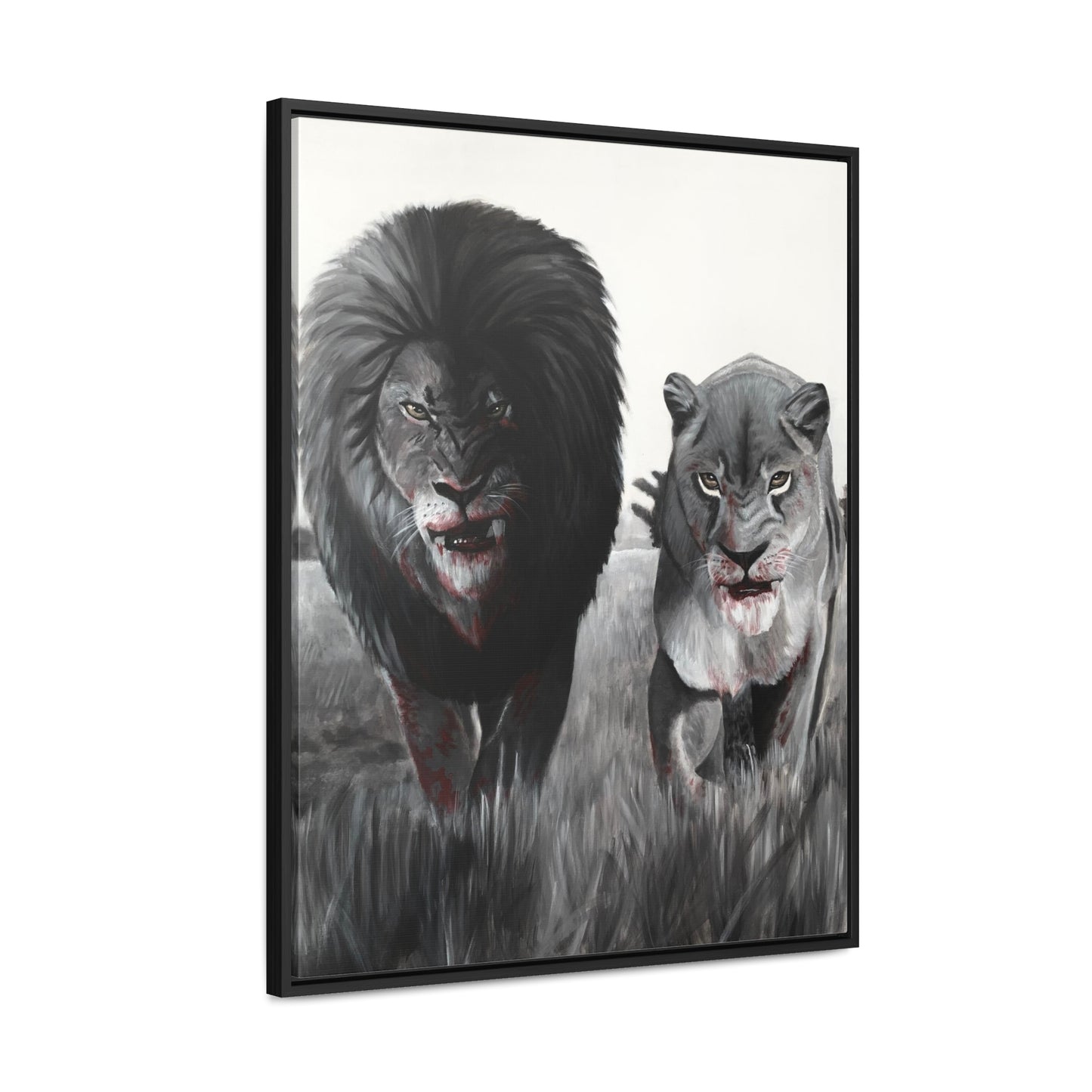 King and Queen | Framed Canvas Print | Art Collectable