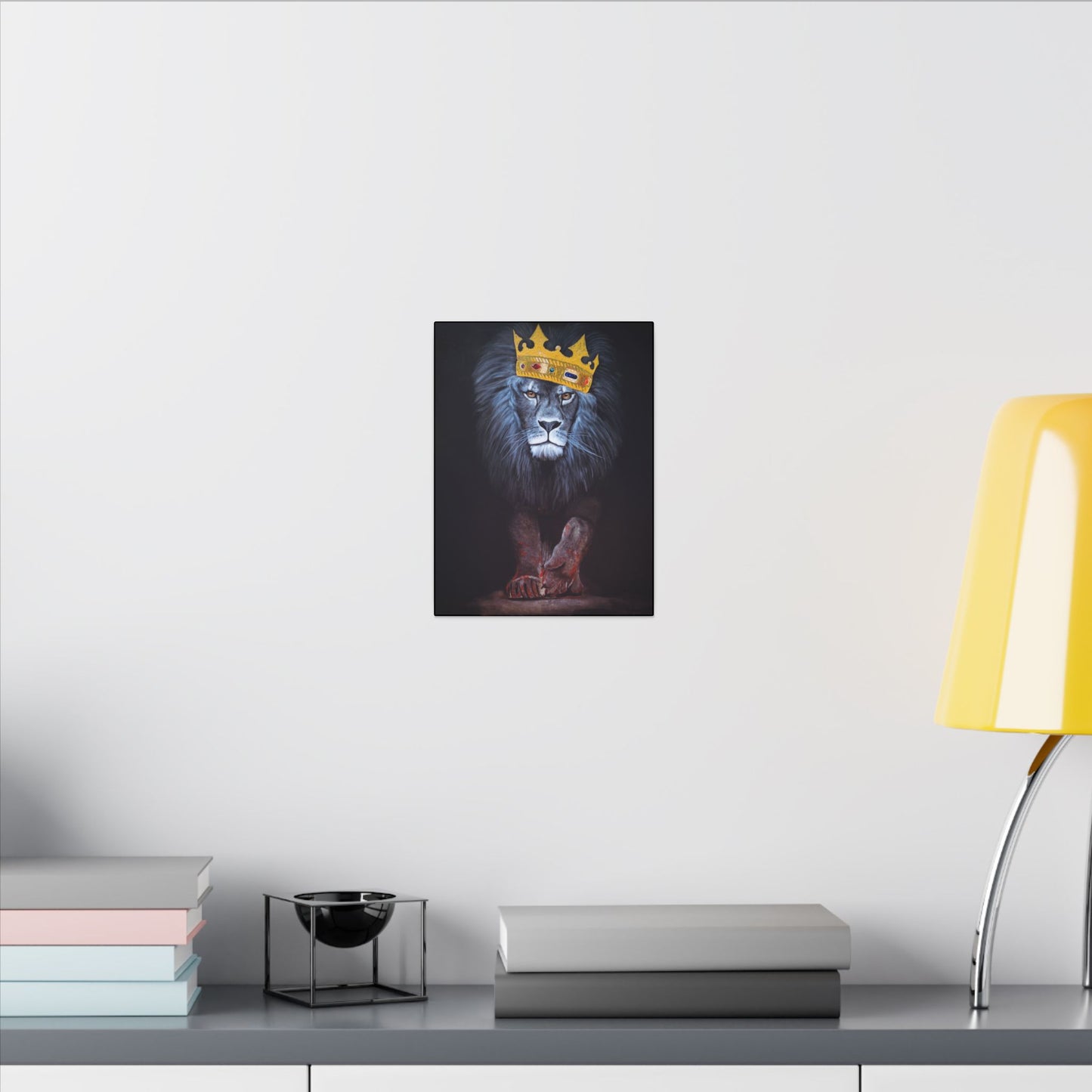 Majestic Lion Canvas Print, Animal Art Wall Decor, Unique Gift for Animal Lovers, Home Decor, Birthday Present, Office Artwork