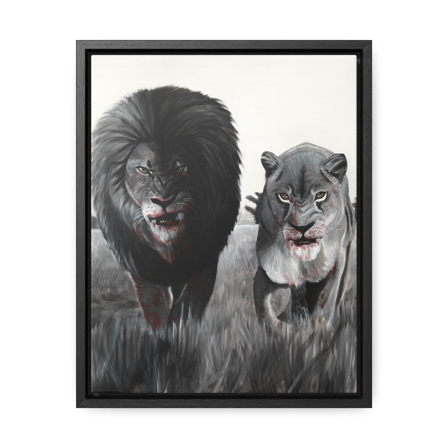 King and Queen | Framed Canvas Print | Art Collectable