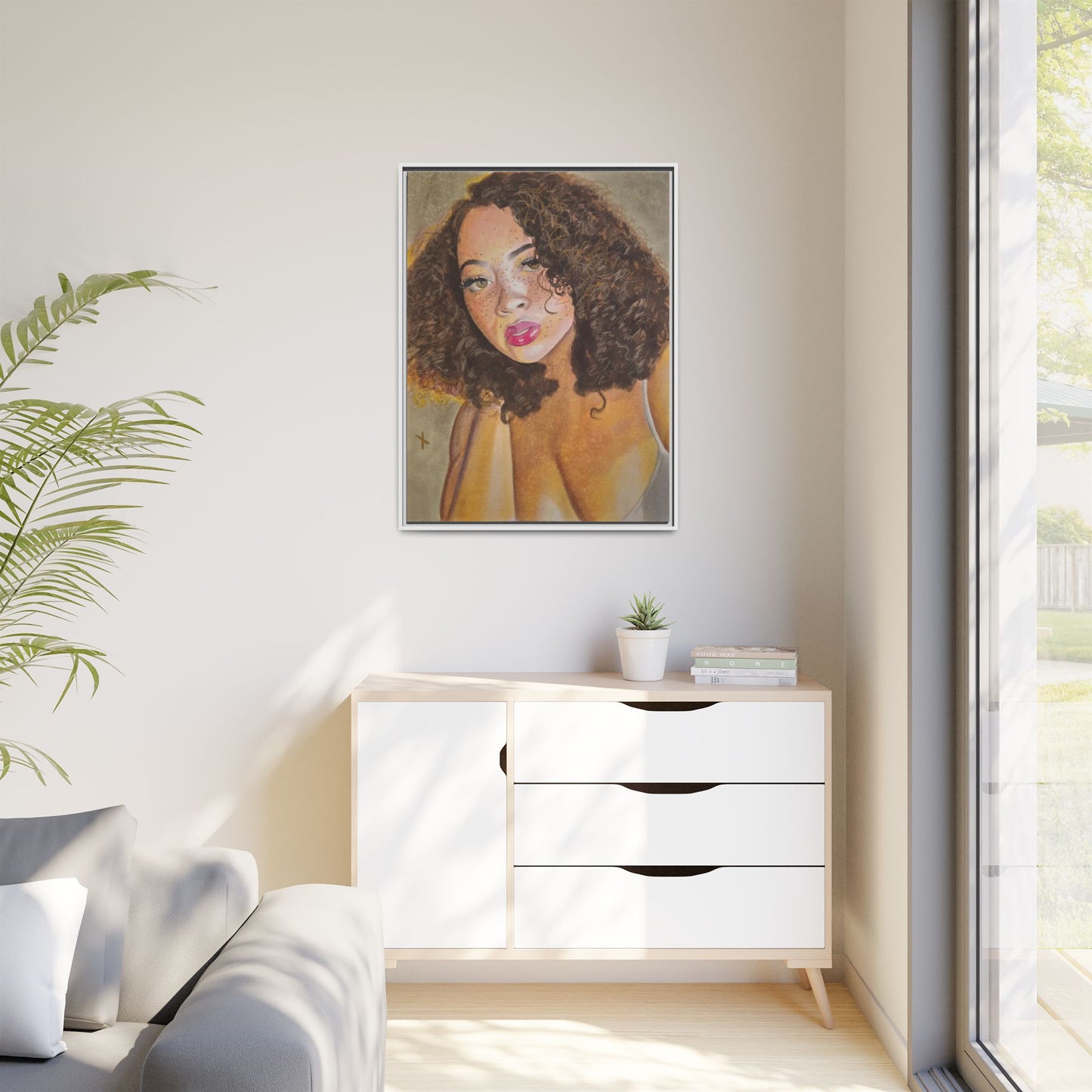 Matte Canvas, Framed (Multi-color)