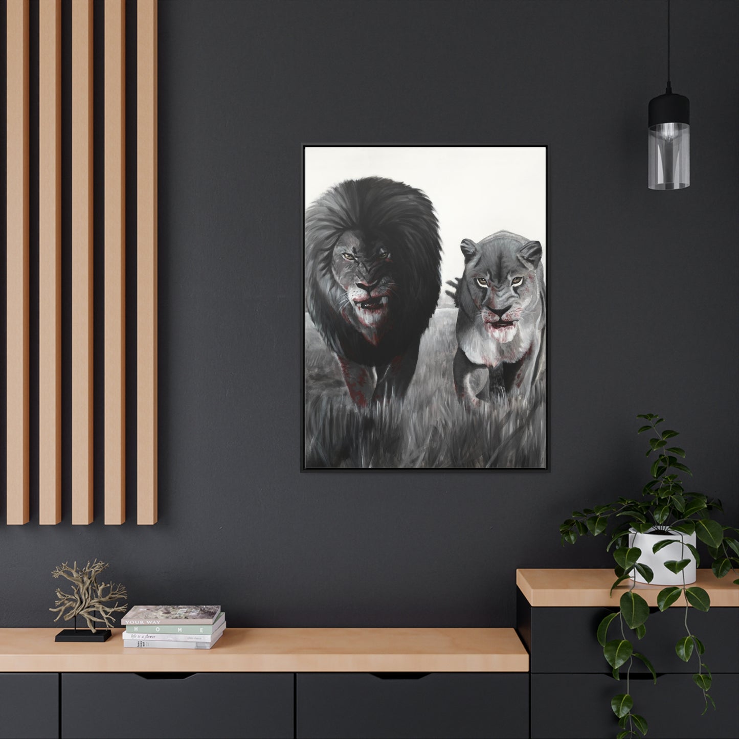 King and Queen | Framed Canvas Print | Art Collectable