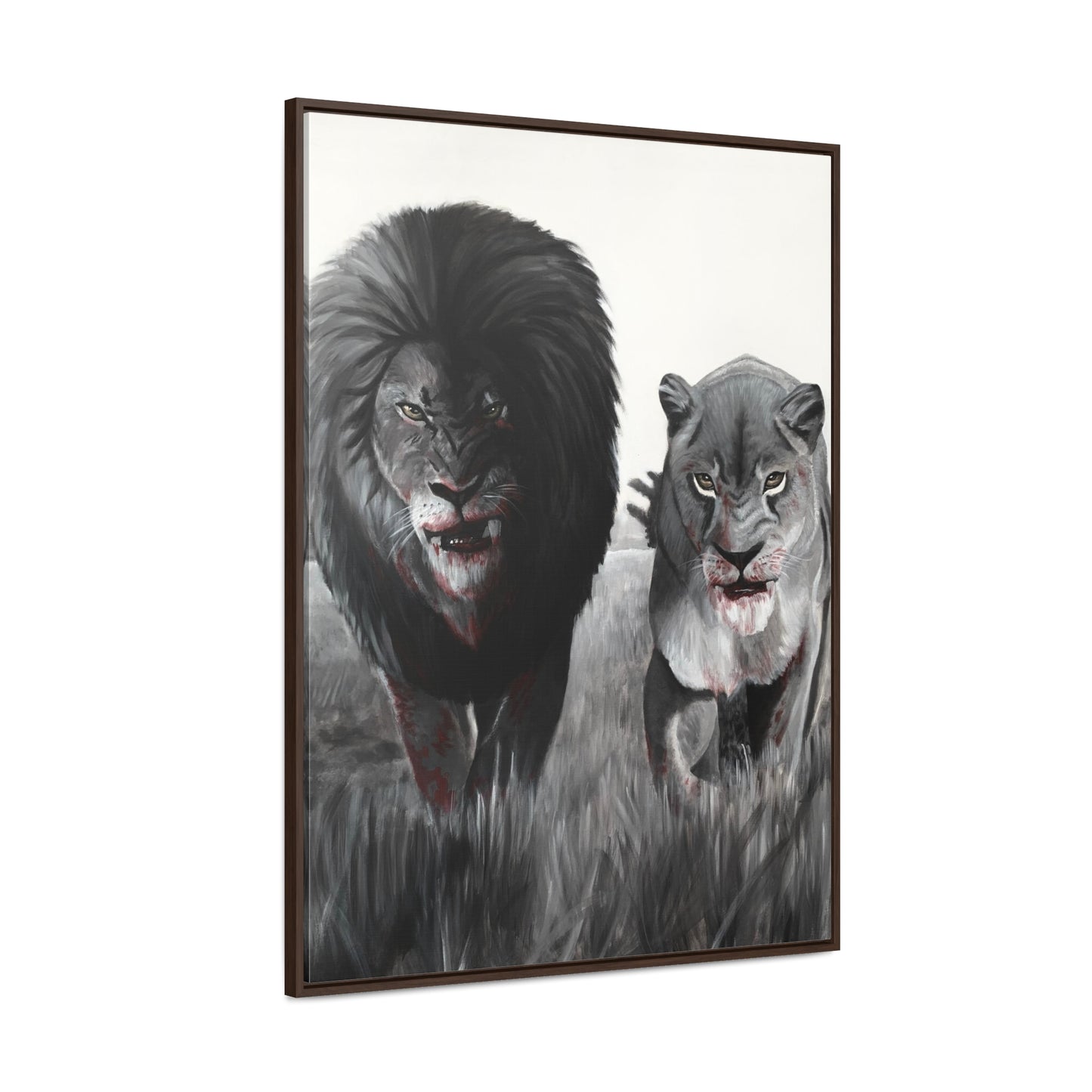 King and Queen | Framed Canvas Print | Art Collectable