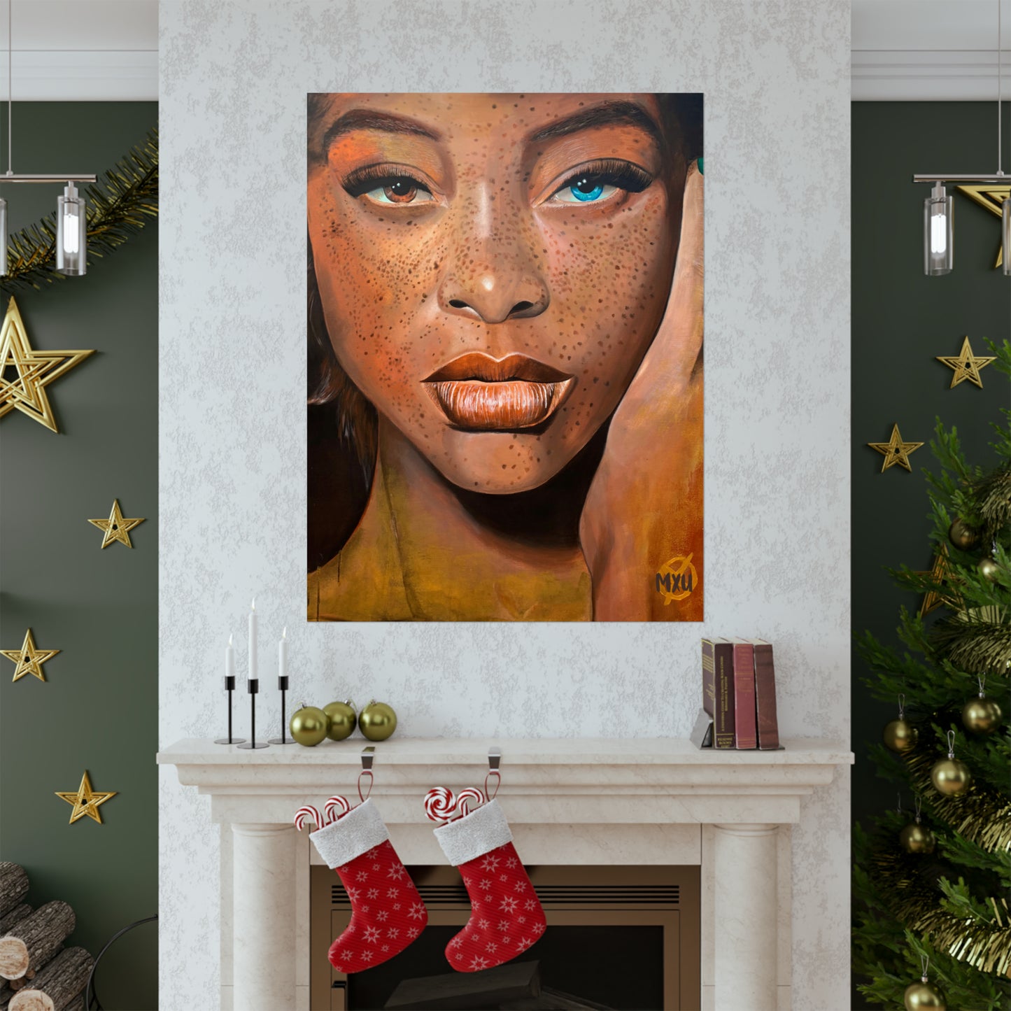 Freckle-Face Painting | Matte Vertical Posters