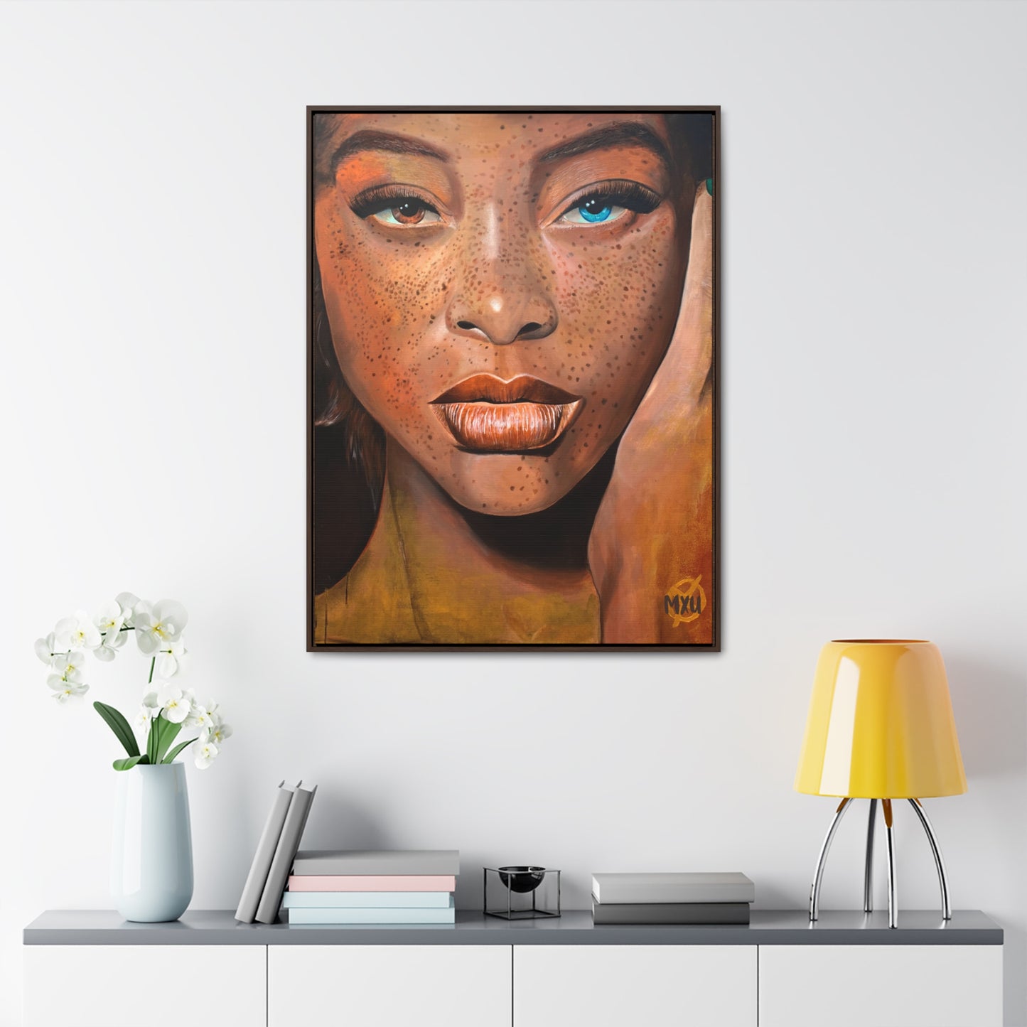 “Freckled Beauty” Gallery Canvas Wraps, Vertical Frame