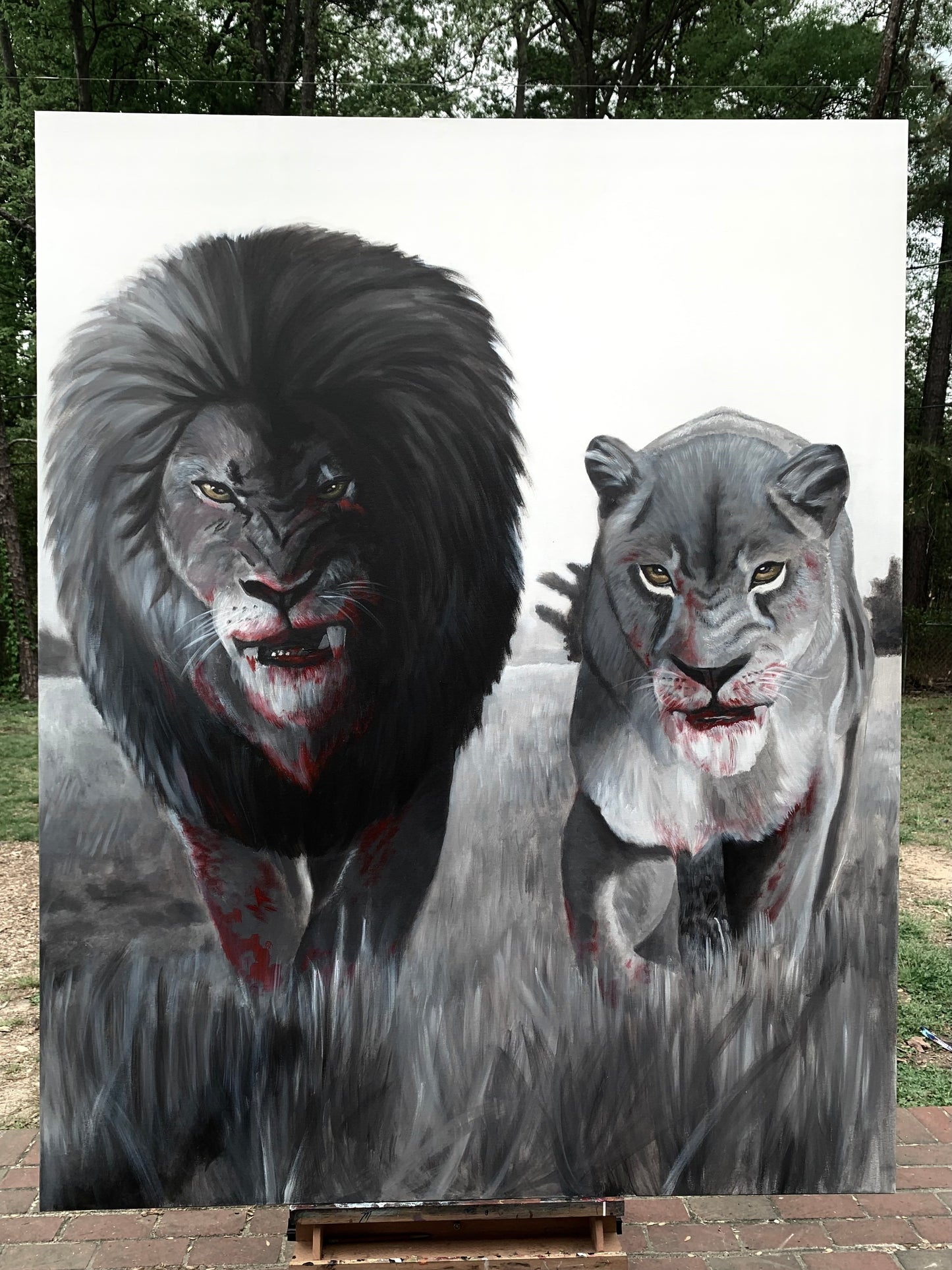 King and Queen | Framed Canvas Print | Art Collectable