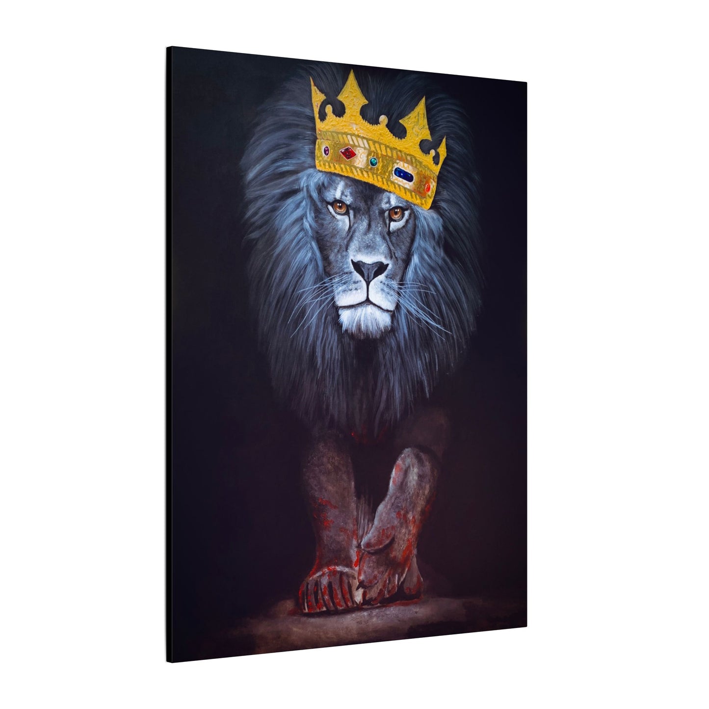 Majestic Lion Canvas Print, Animal Art Wall Decor, Unique Gift for Animal Lovers, Home Decor, Birthday Present, Office Artwork
