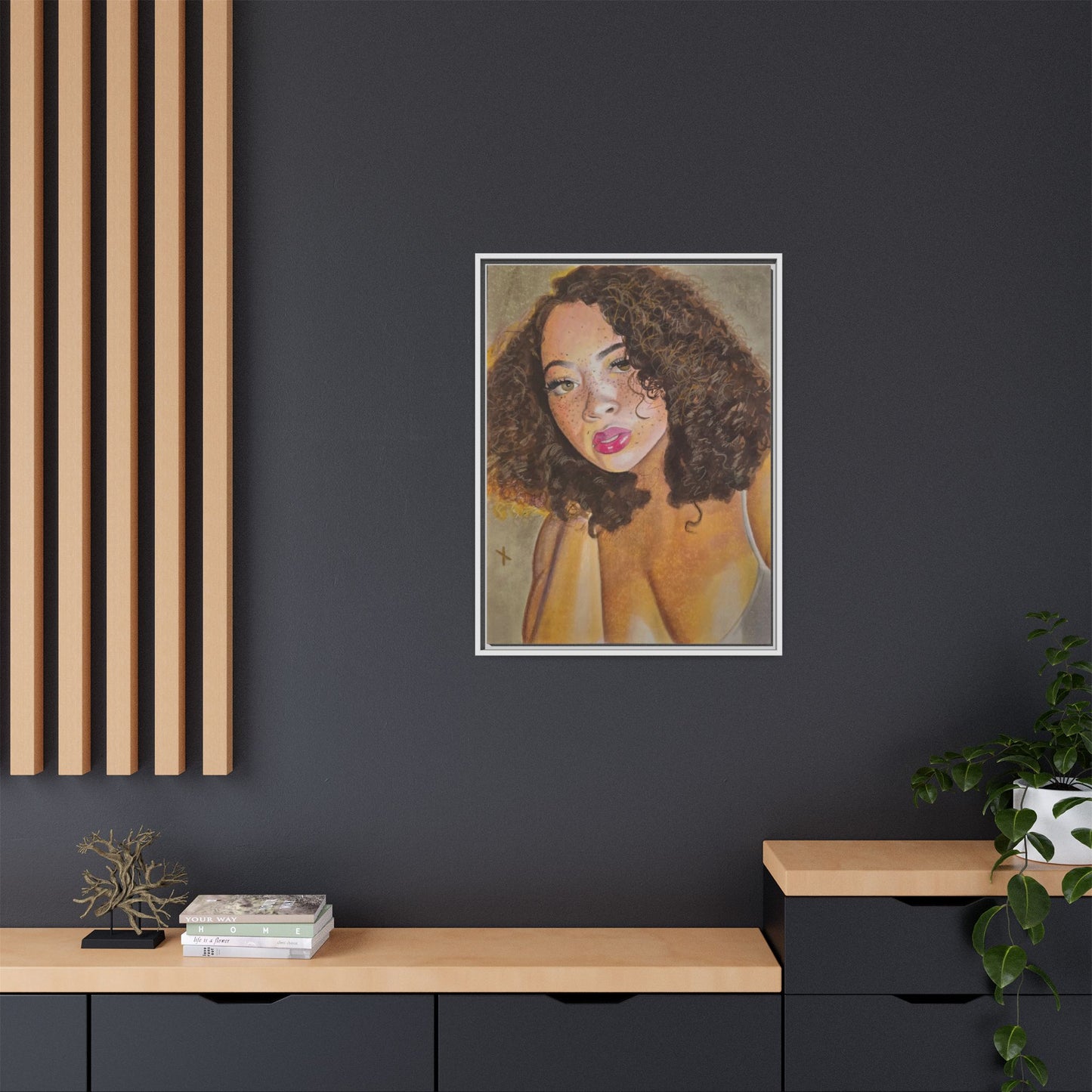 Matte Canvas, Framed (Multi-color)