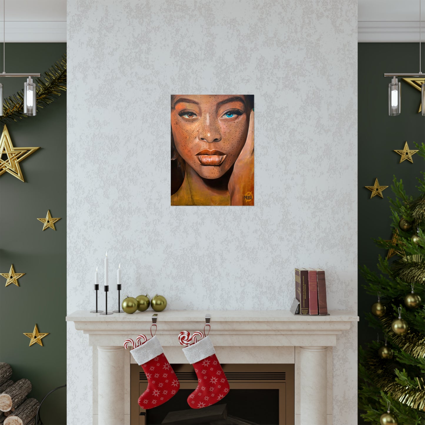 Freckle-Face Painting | Matte Vertical Posters