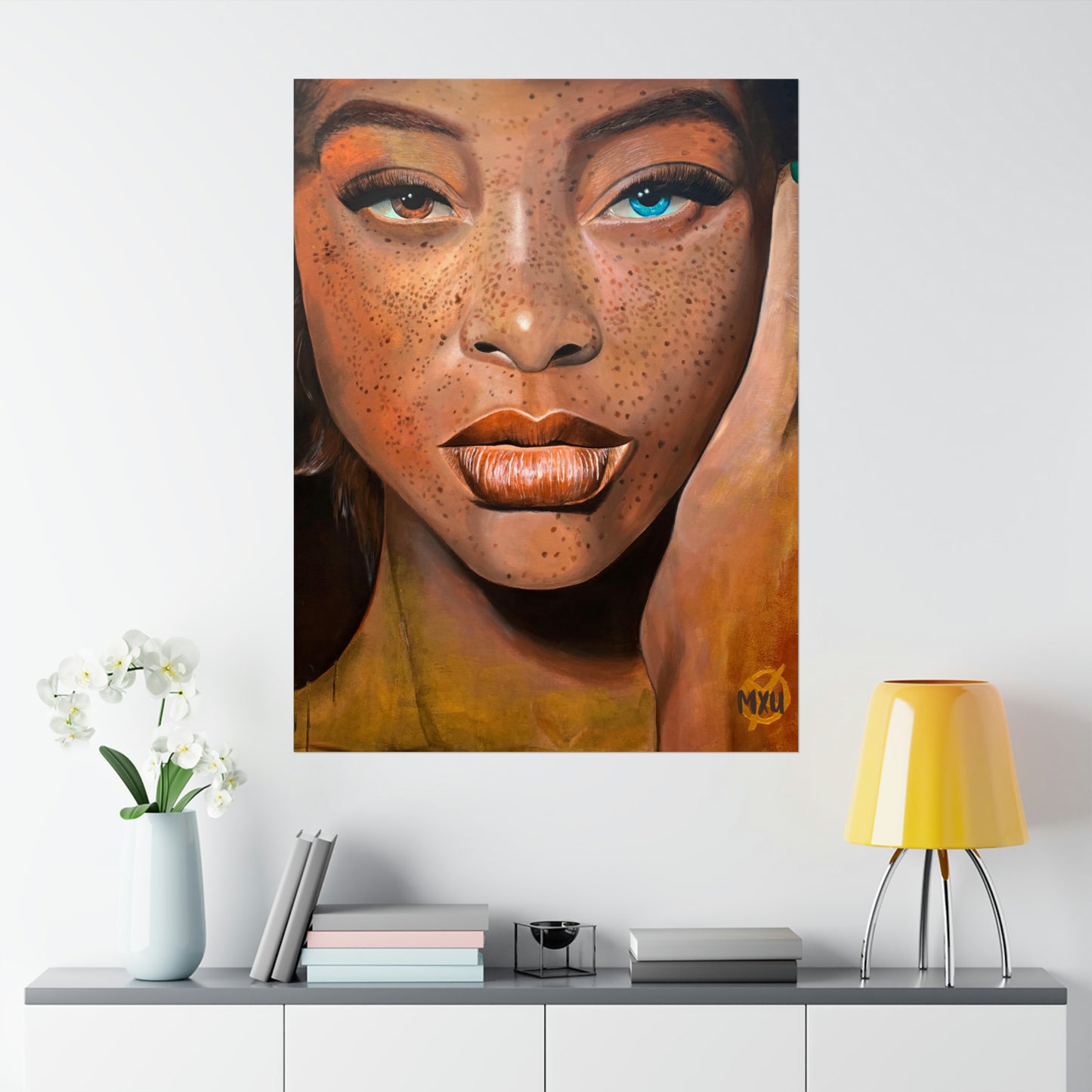 Freckle-Face Painting | Matte Vertical Posters