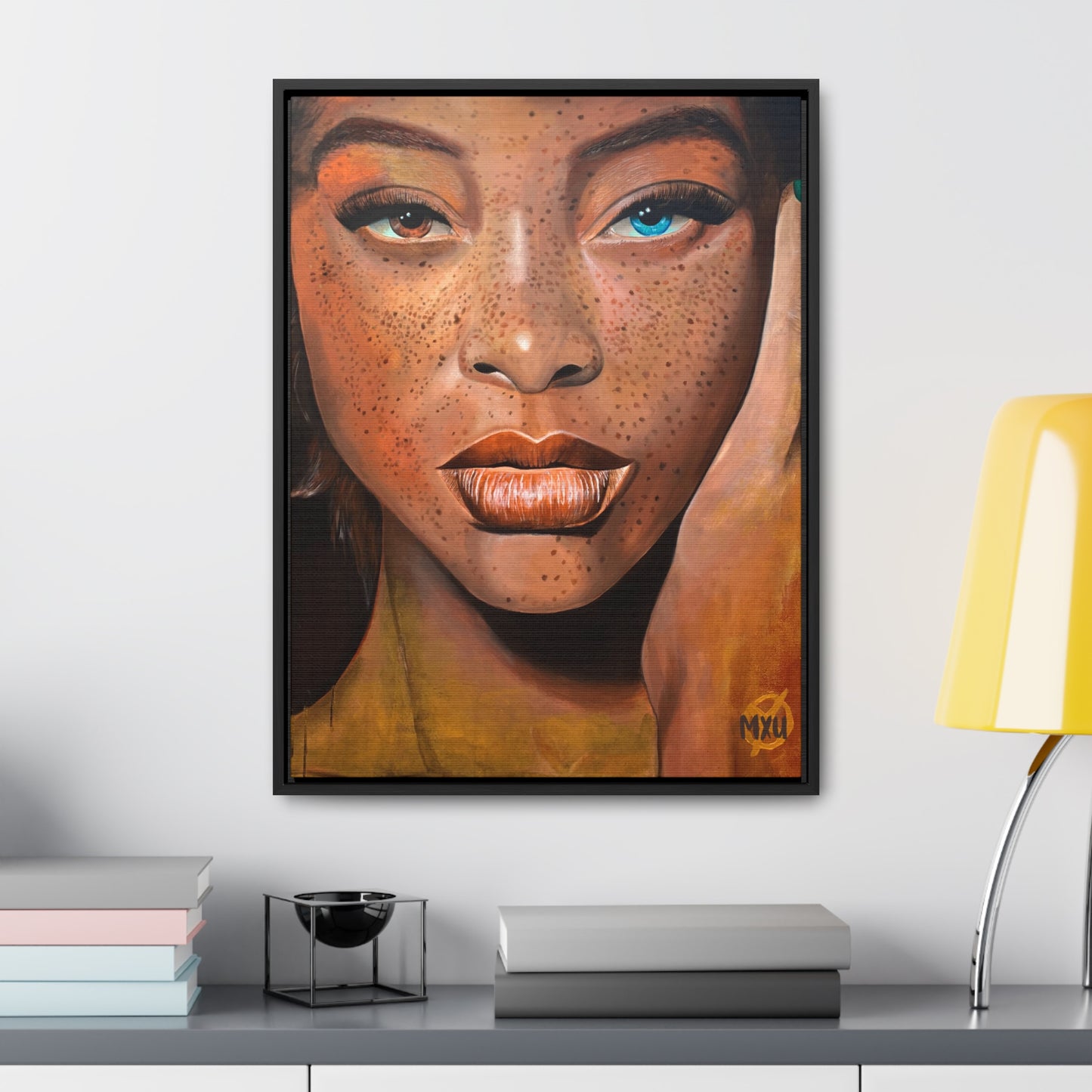 “Freckled Beauty” Gallery Canvas Wraps, Vertical Frame