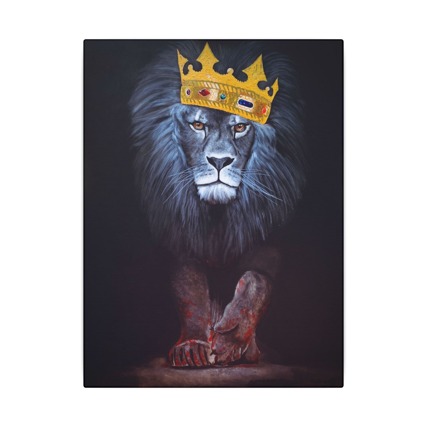 Majestic Lion Canvas Print, Animal Art Wall Decor, Unique Gift for Animal Lovers, Home Decor, Birthday Present, Office Artwork