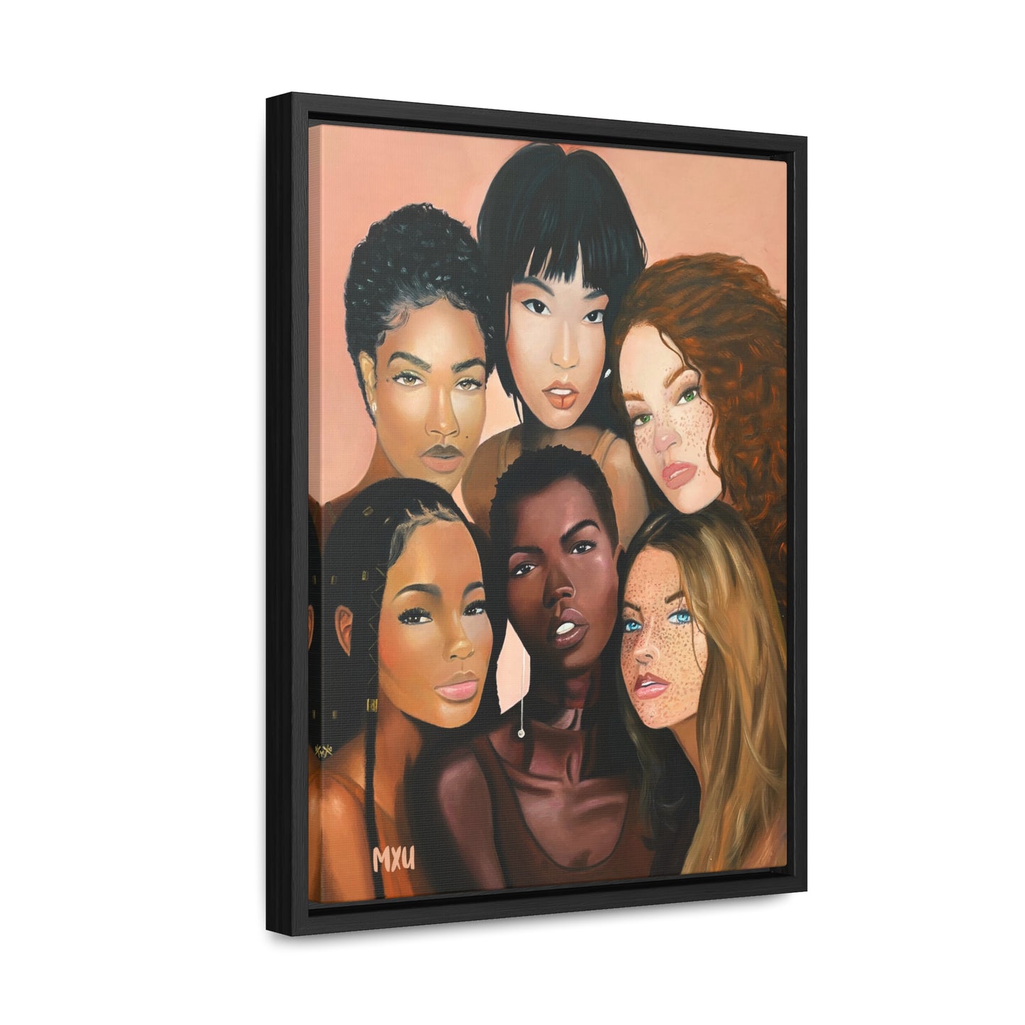 Sisters beside Me | Framed Canvas Print | Fine Art Collectable