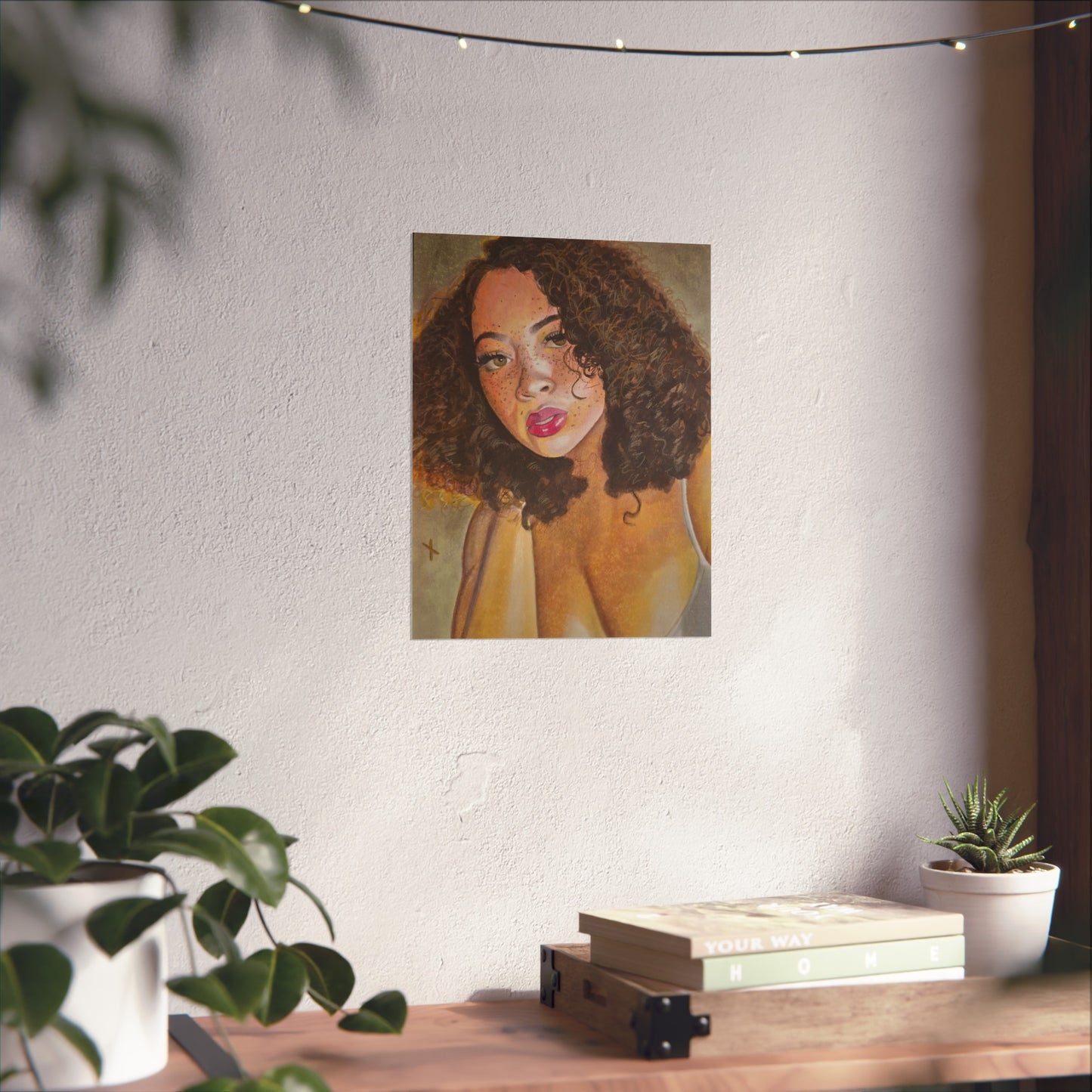 Freckle face on Fine Art Poster - Vibrant Wall Decor for Stylish Spaces